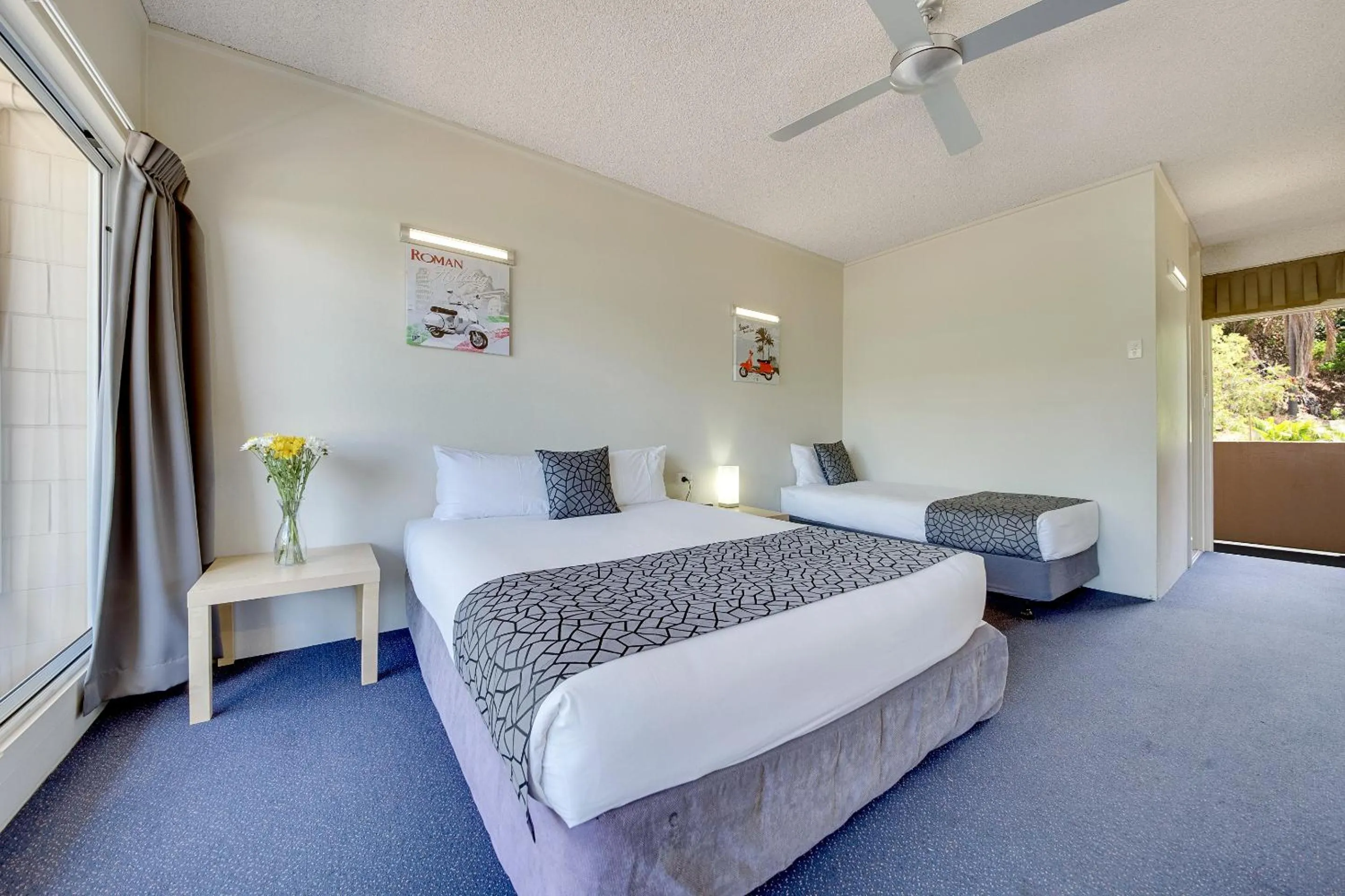 Bed in Camelot Motel Australia