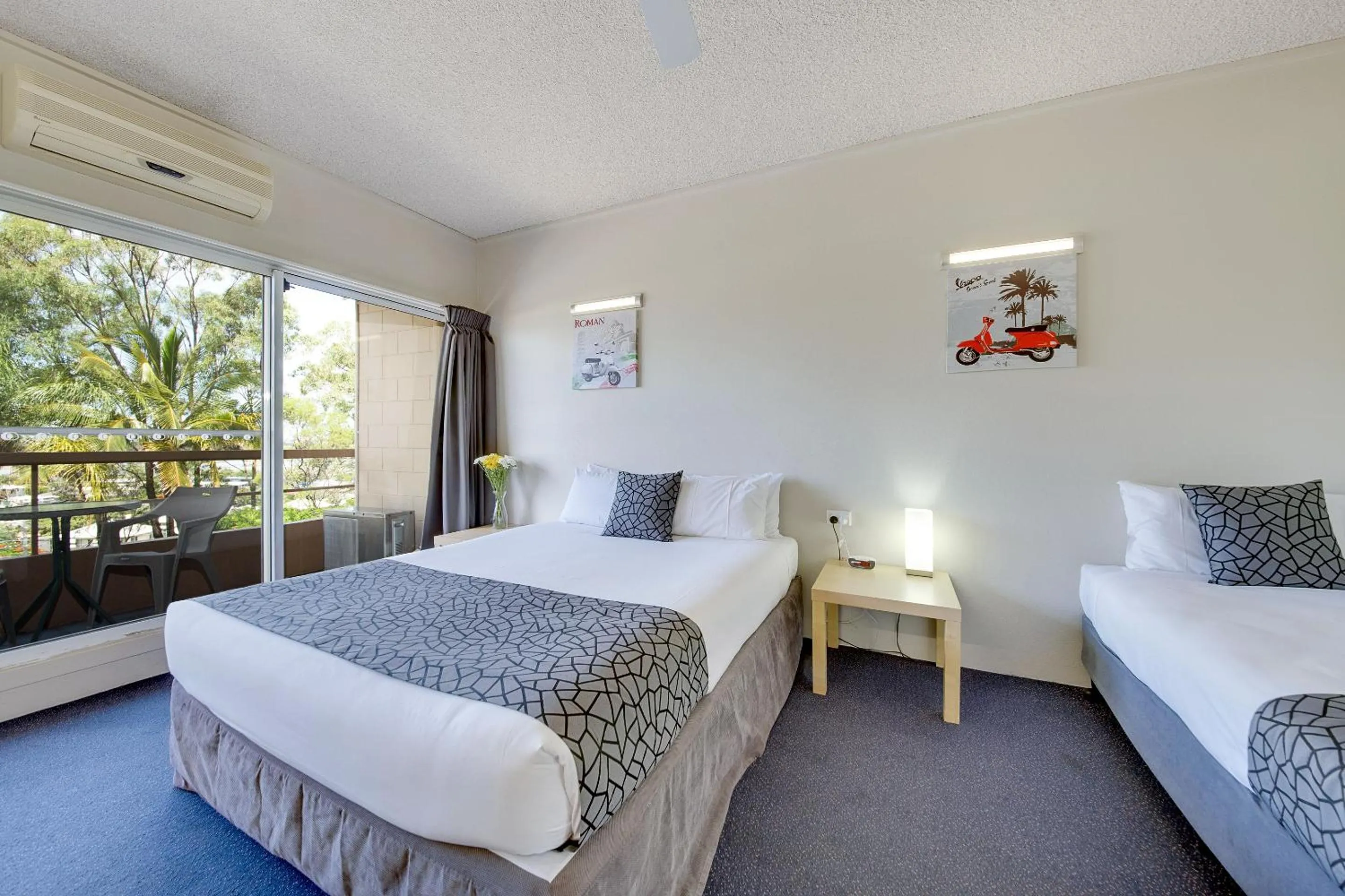 Bed in Camelot Motel Australia