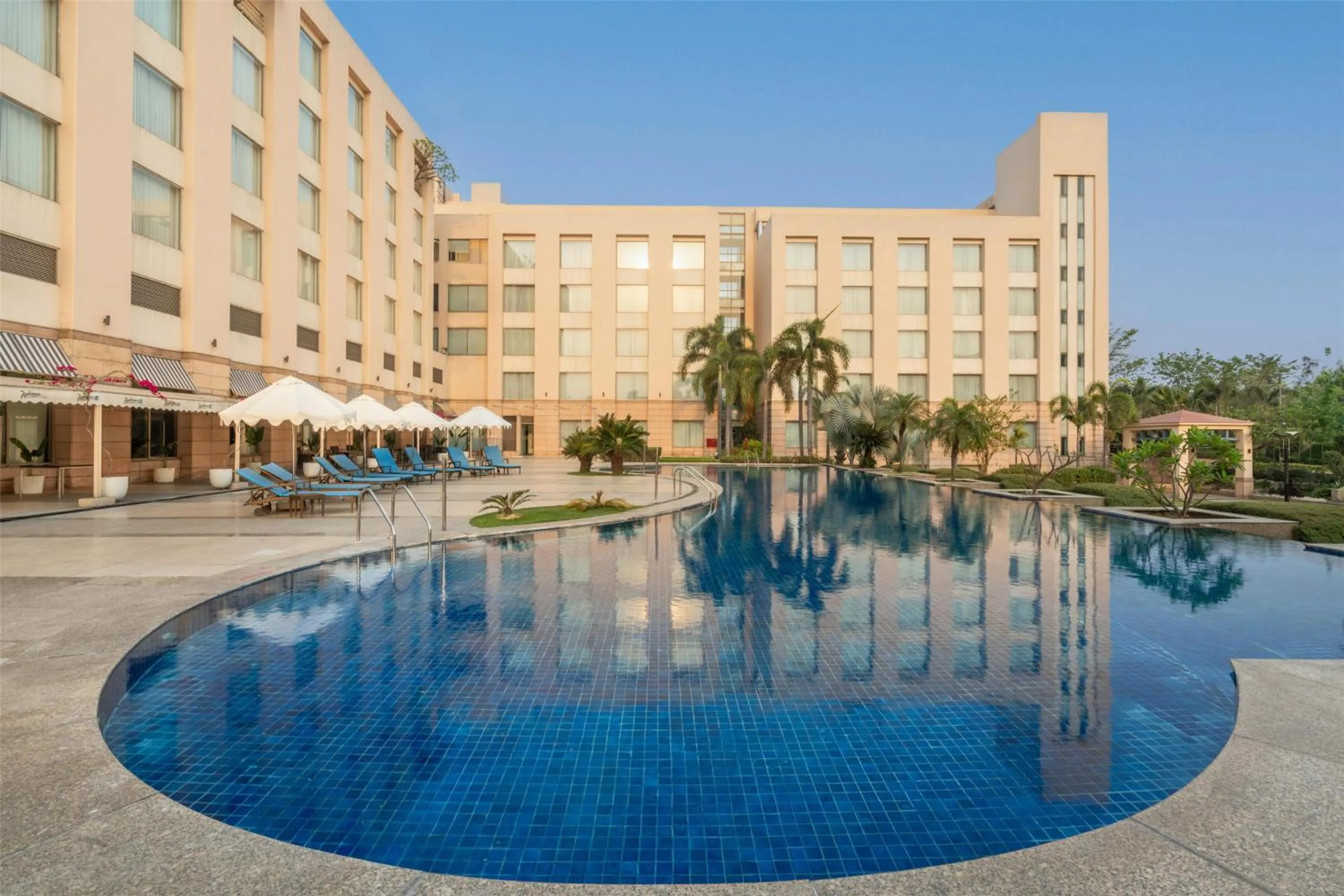 Pool view in Radisson Blu Hotel Rudrapur