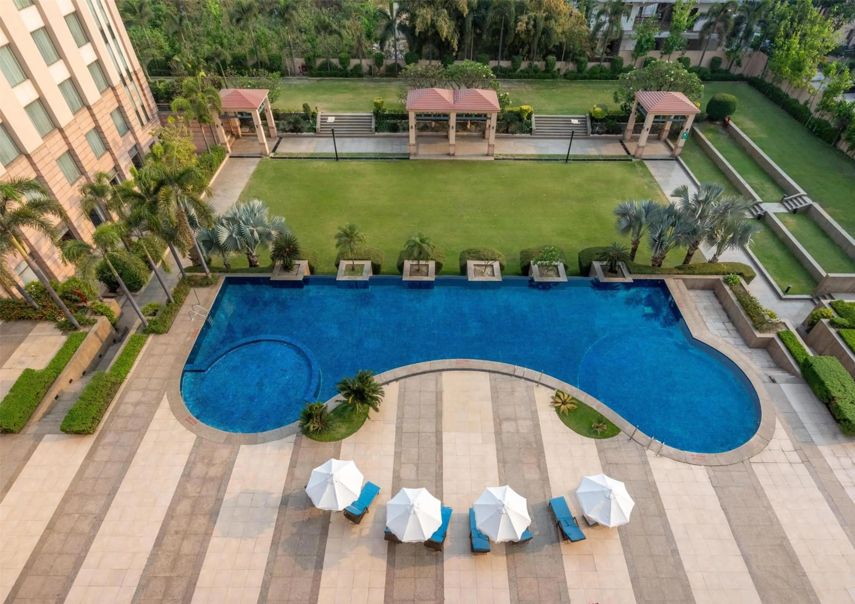 Pool view in Radisson Blu Hotel Rudrapur