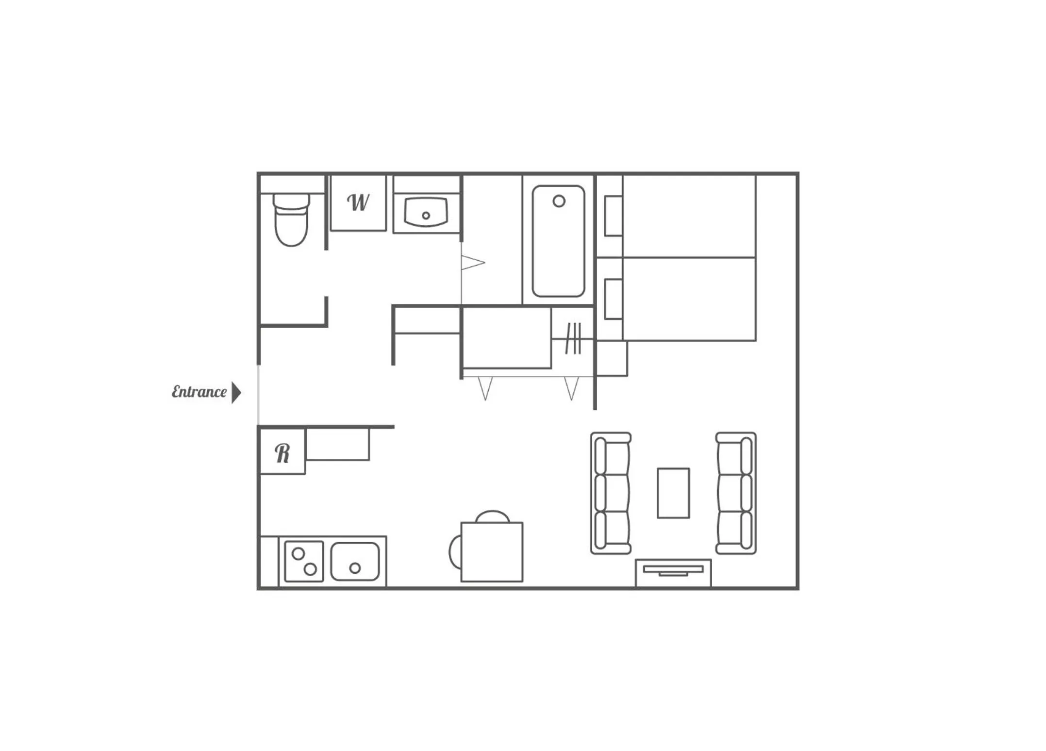 Floor plan in Ecot Shimozato 3