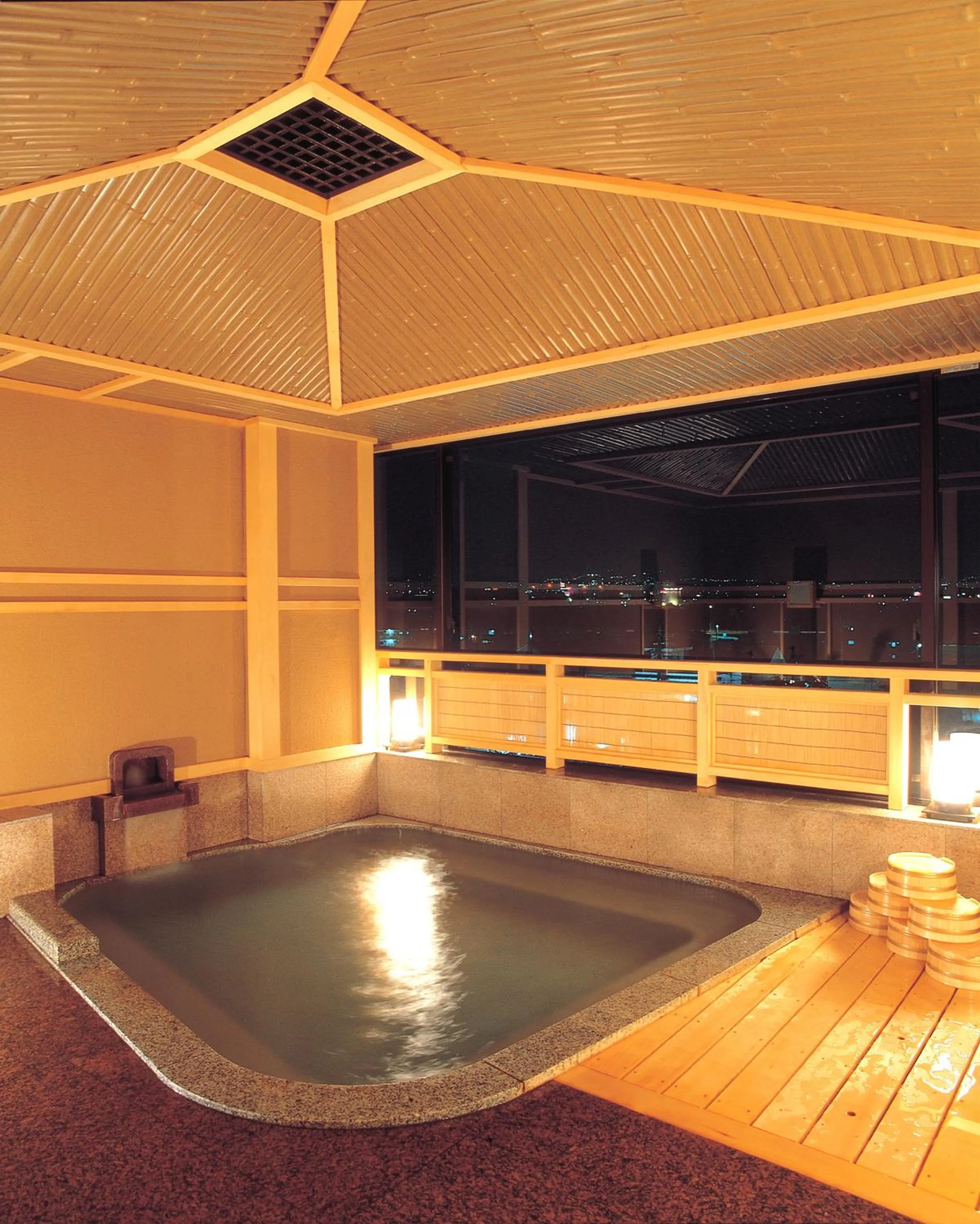 Hot Spring Bath in Hotel Fuji