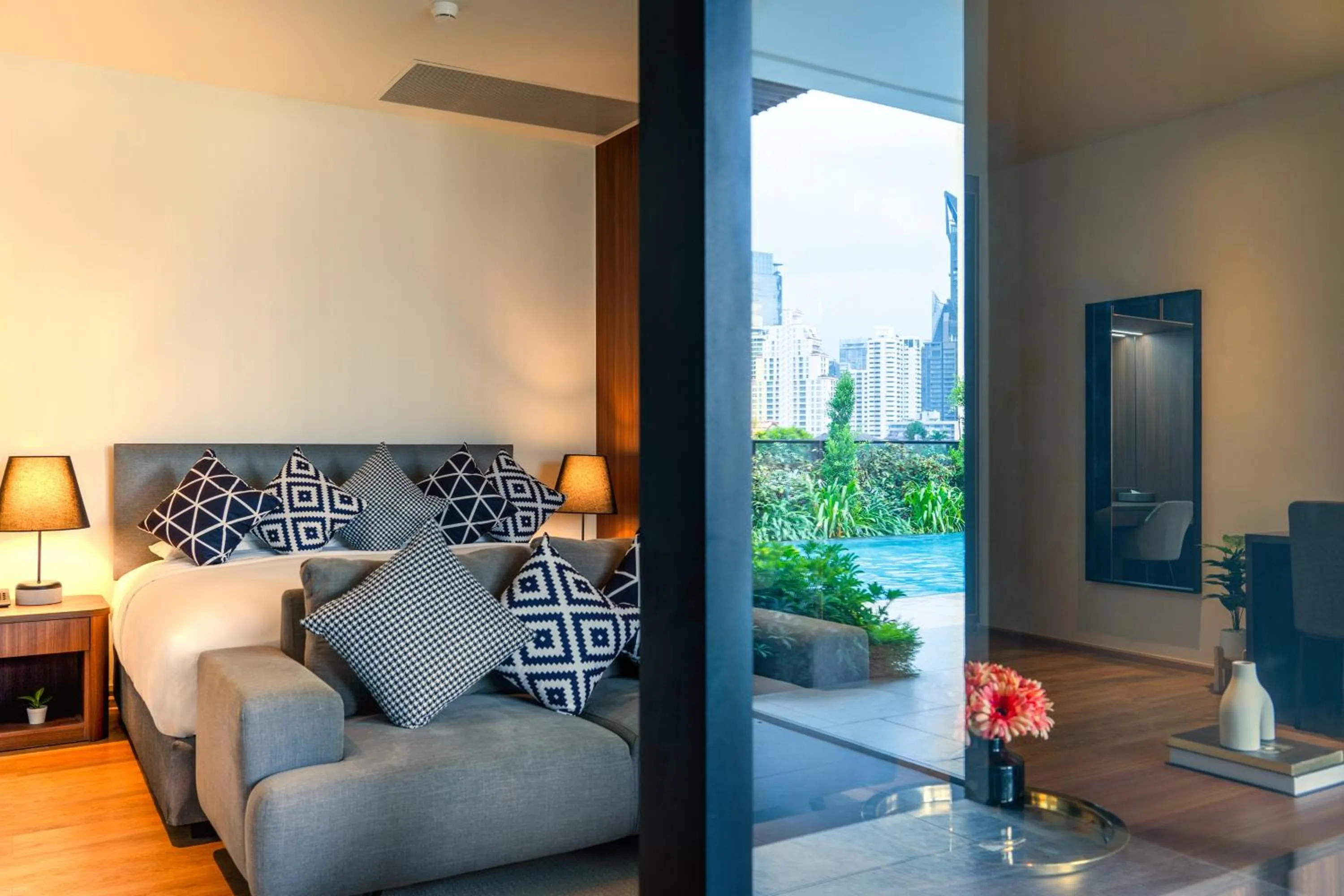 Suite with Pool View in Walton Suites Sukhumvit