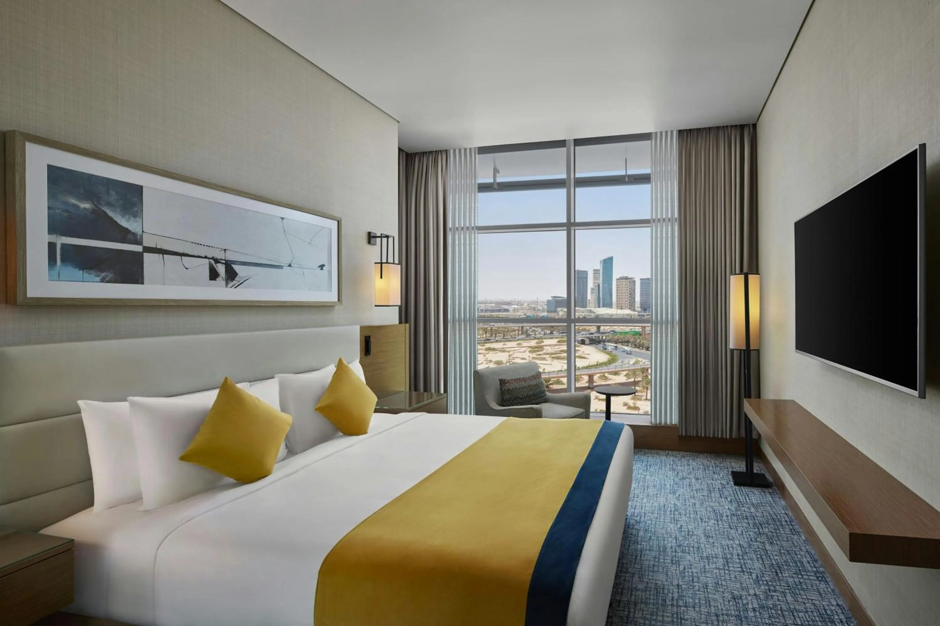 Bedroom, Bed in Courtyard by Marriott Riyadh Northern Ring Road