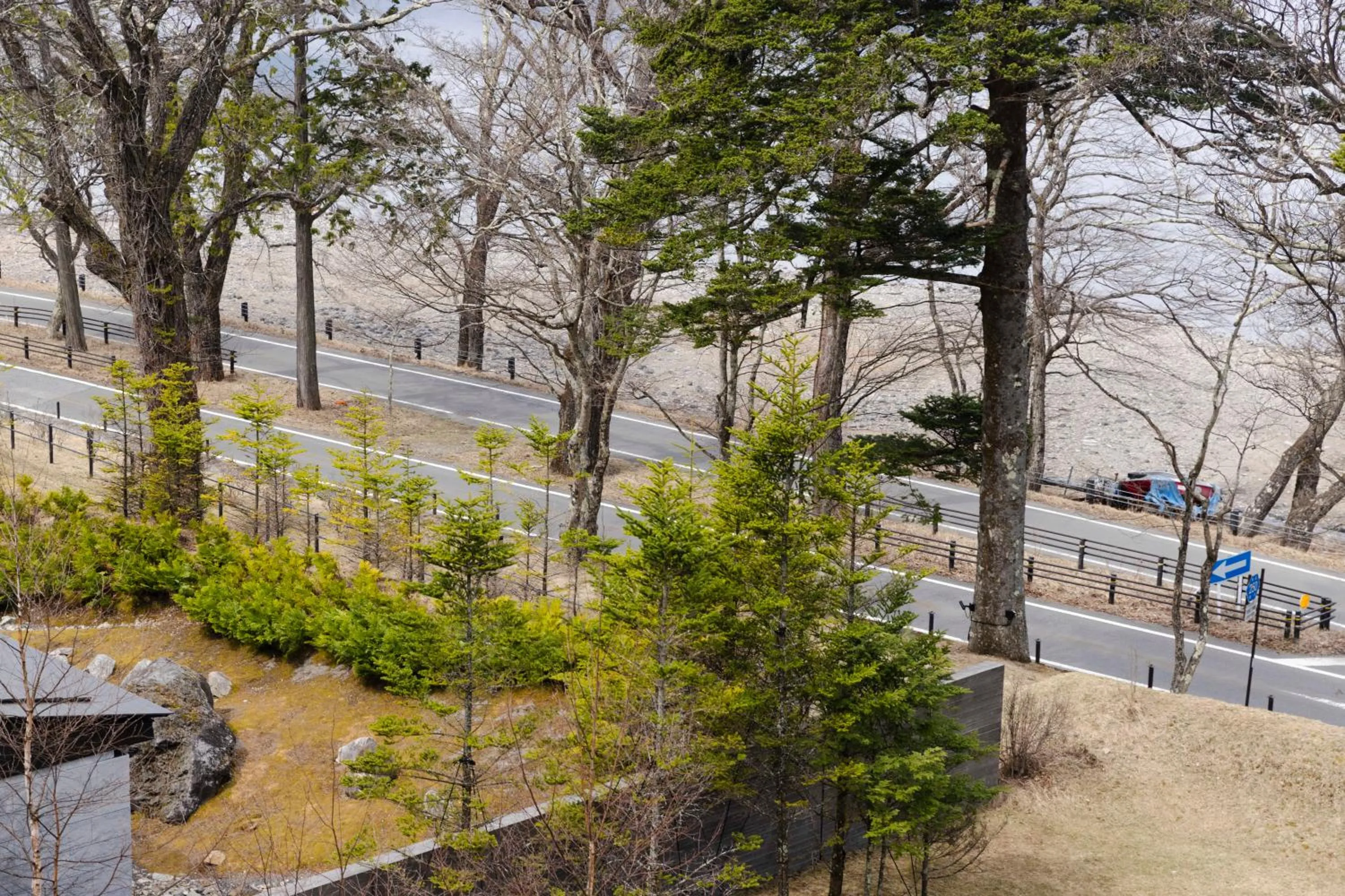 Quiet street view in The Ritz-Carlton, Nikko