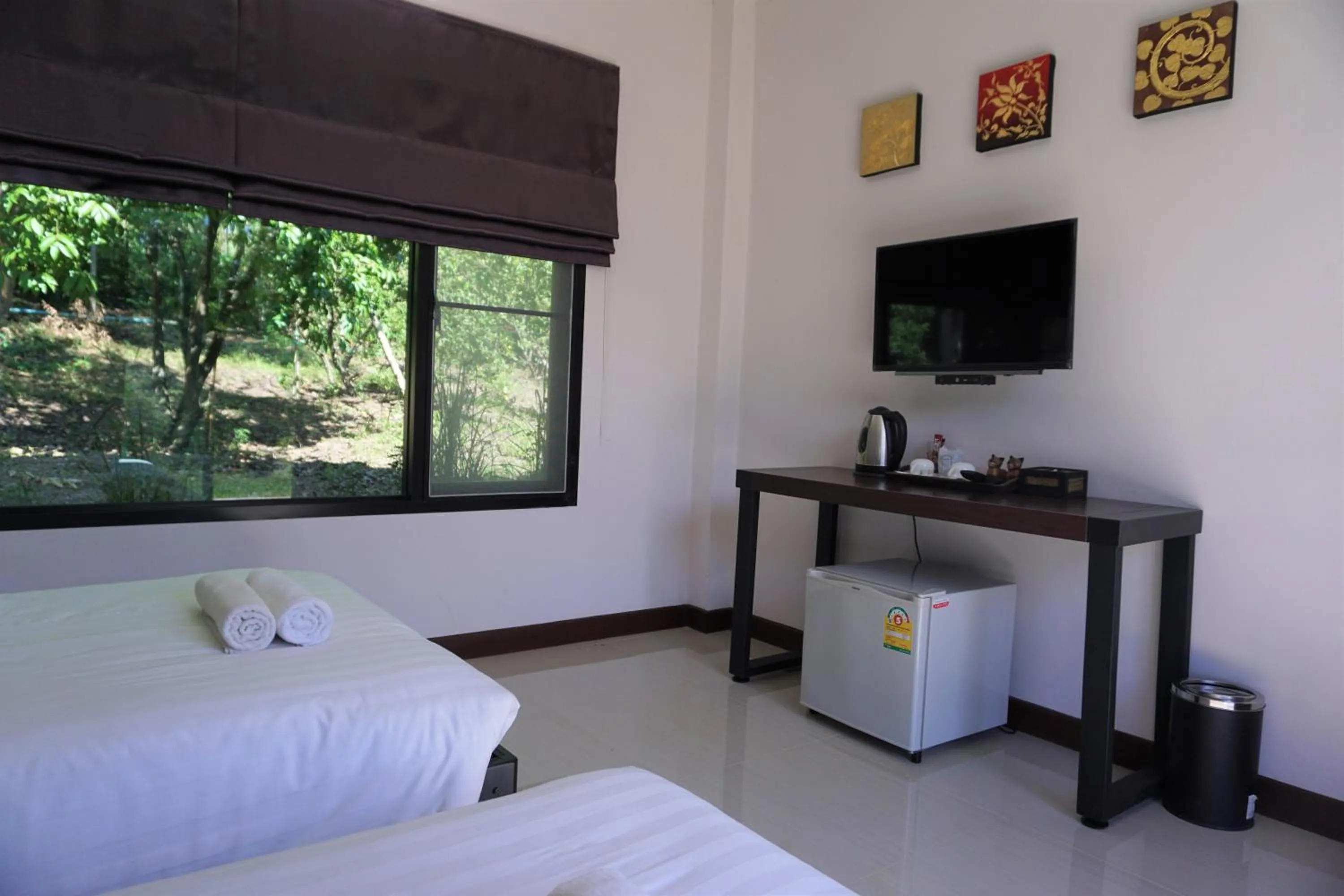 Photo of the whole room, Bed in Bhupimarn Garden House