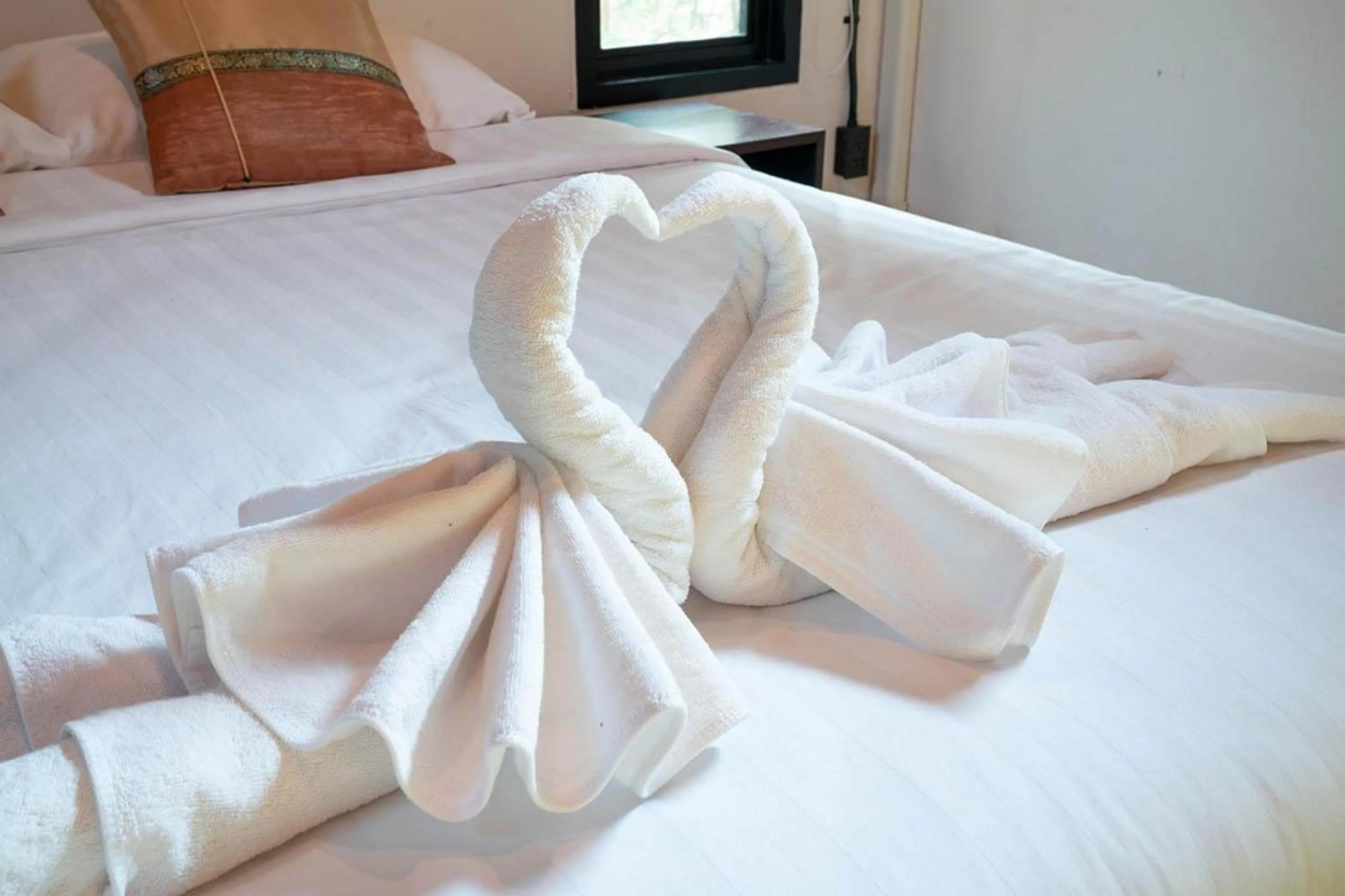 Photo of the whole room, Bed in Bhupimarn Garden House