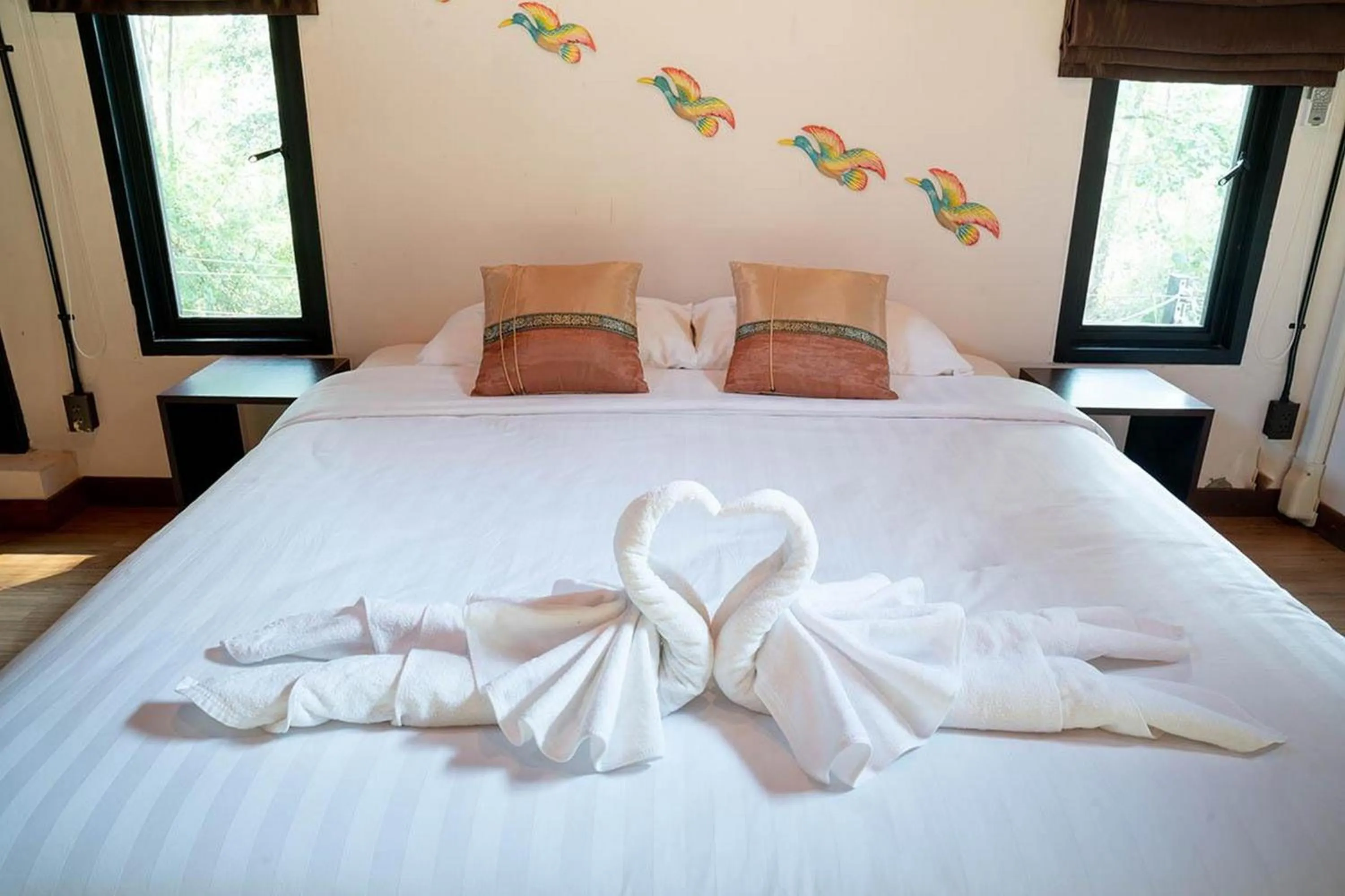 Photo of the whole room, Bed in Bhupimarn Garden House