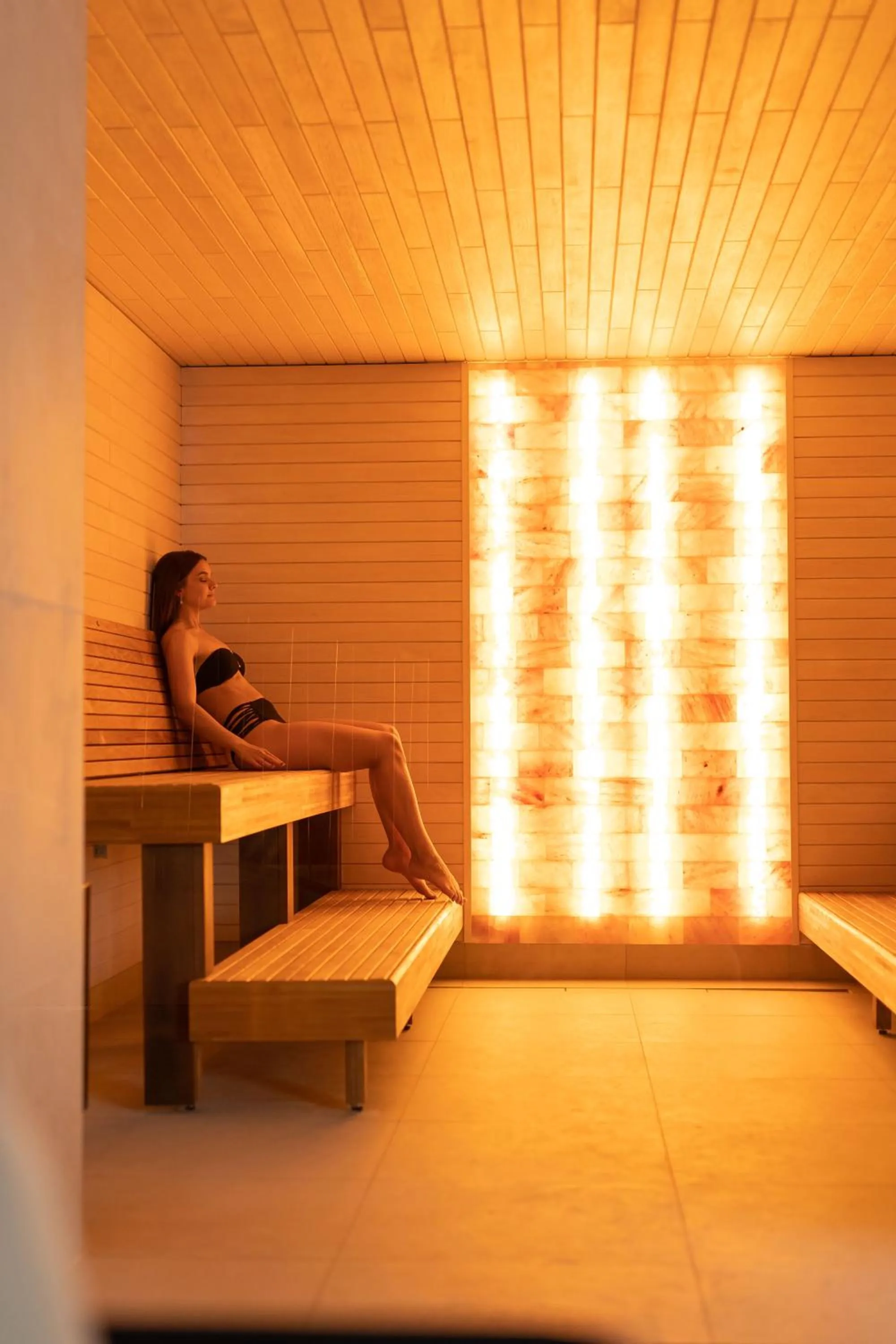 Sauna in Ö Seaside Suites & SPA