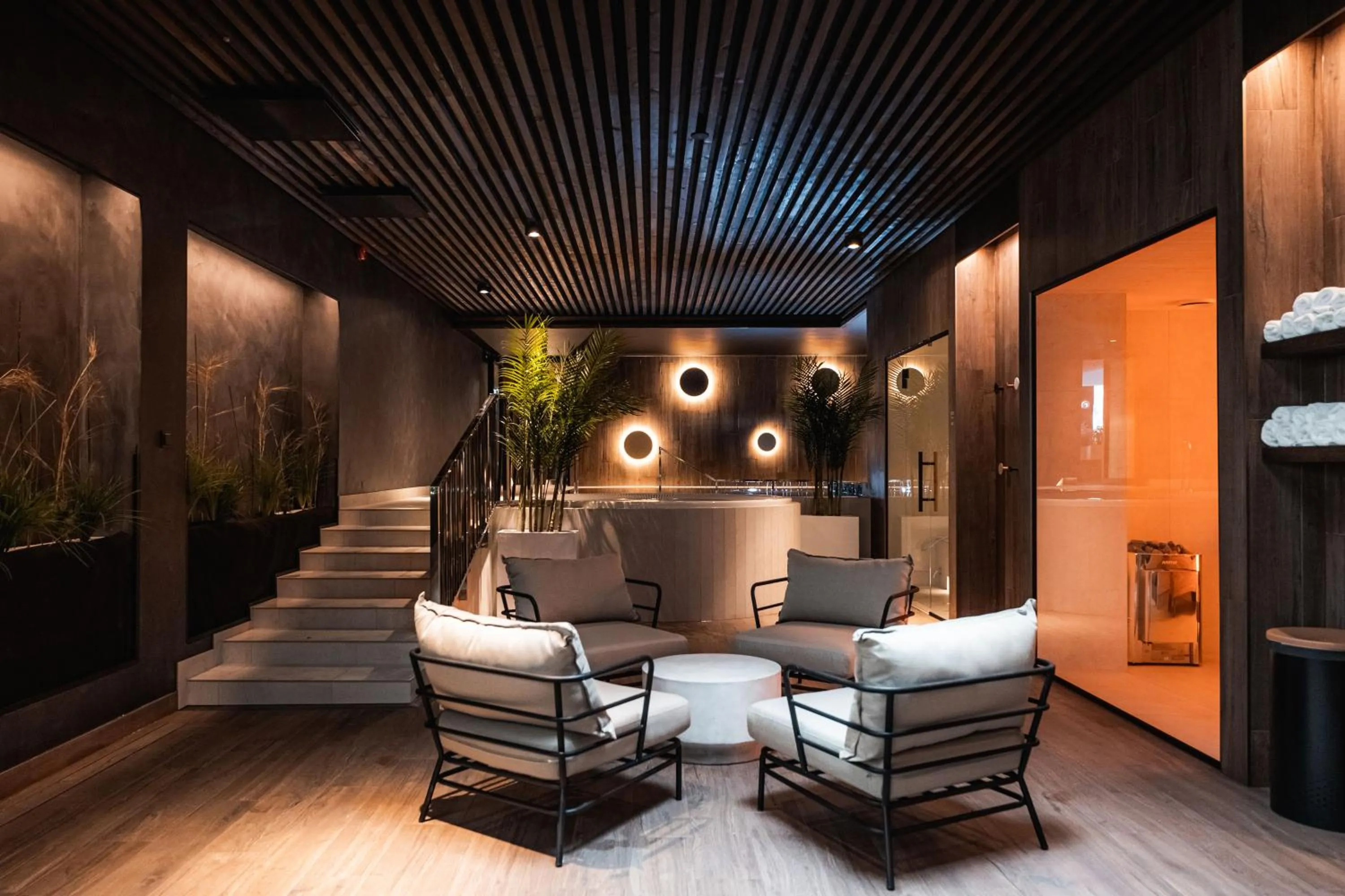 Sauna in Ö Seaside Suites & SPA