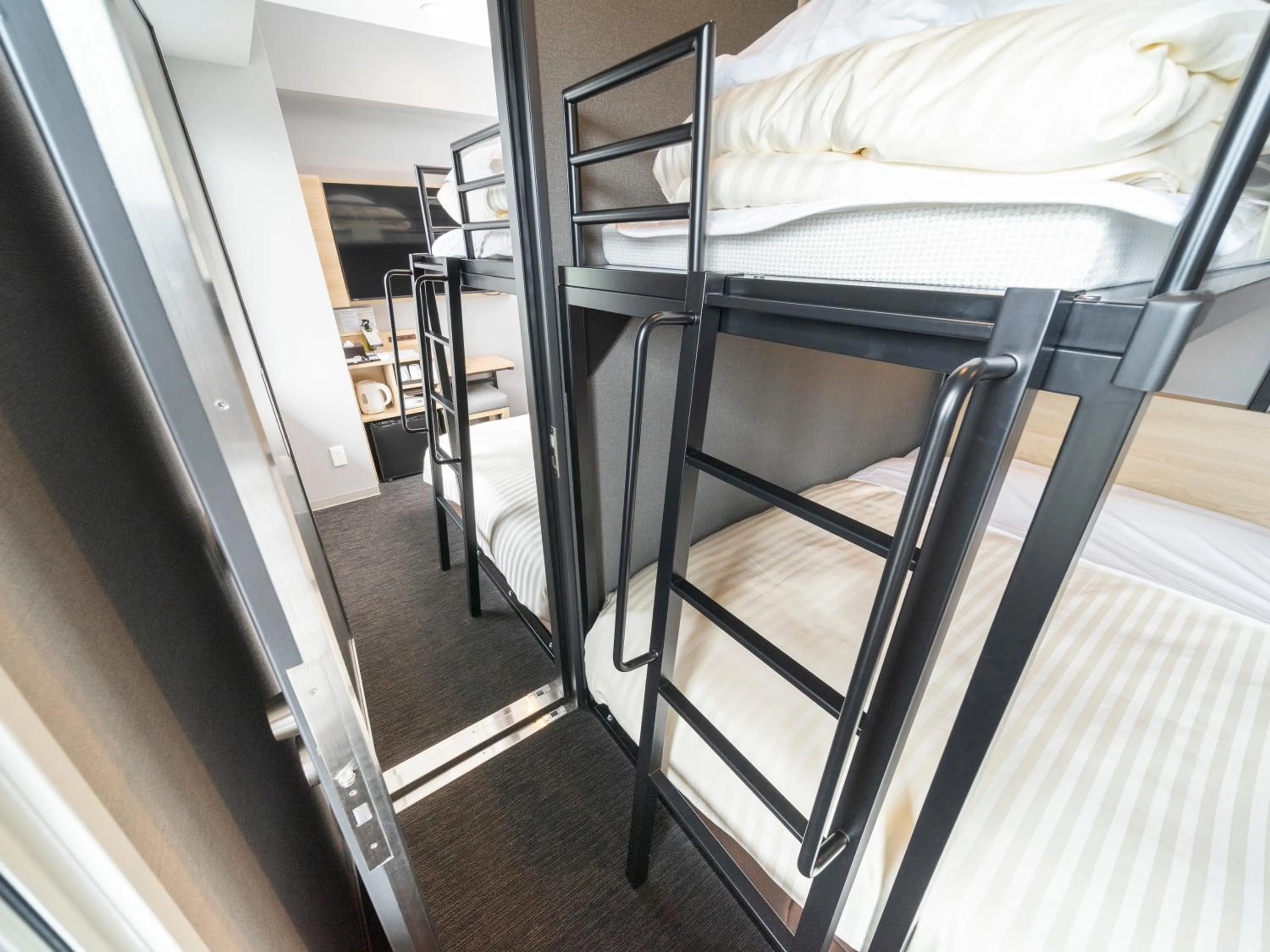 Bed in Super Hotel Mitazono Sendai Airport