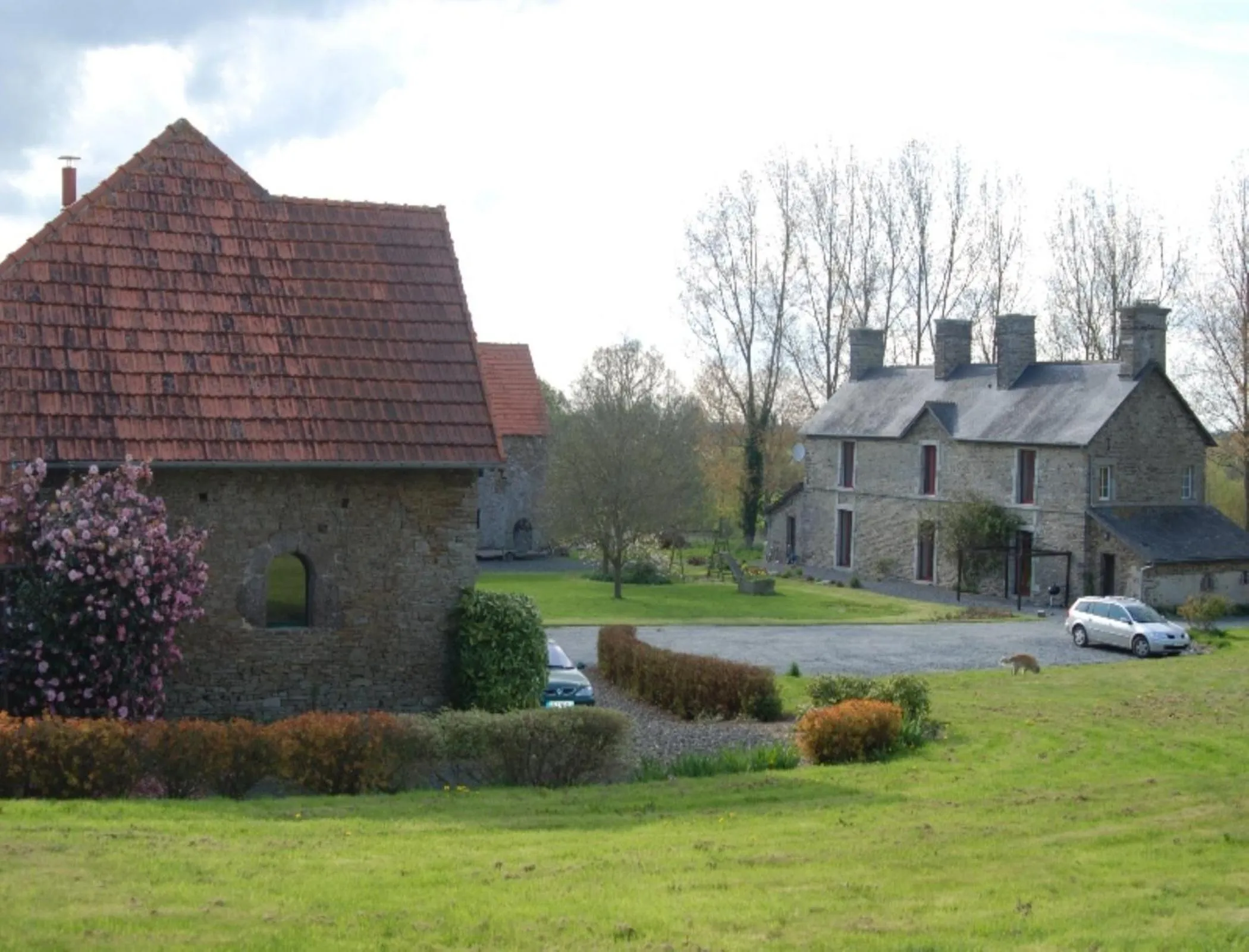 Garden view in Le Manoir du Butel