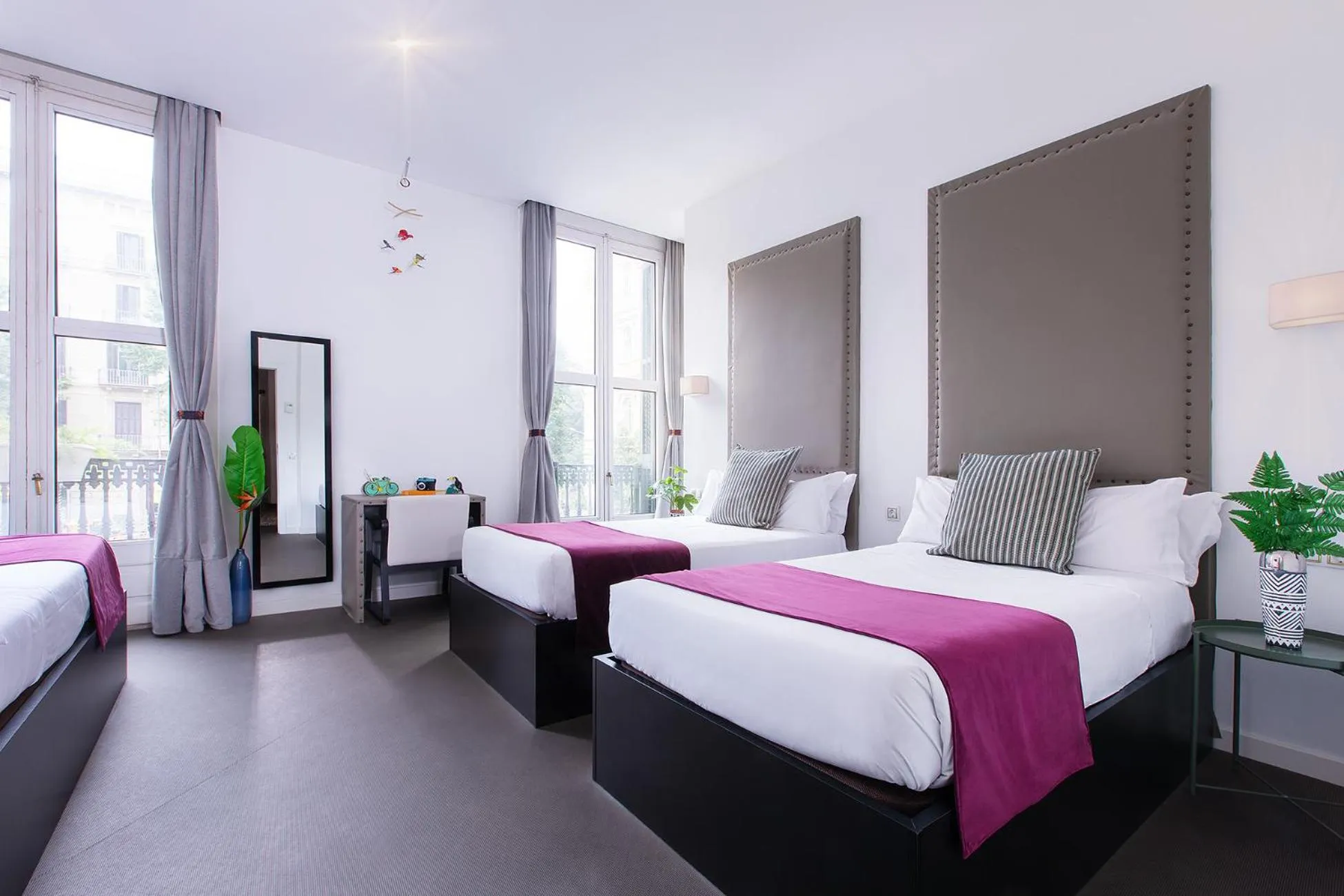 Bed in Amra Barcelona Caspe