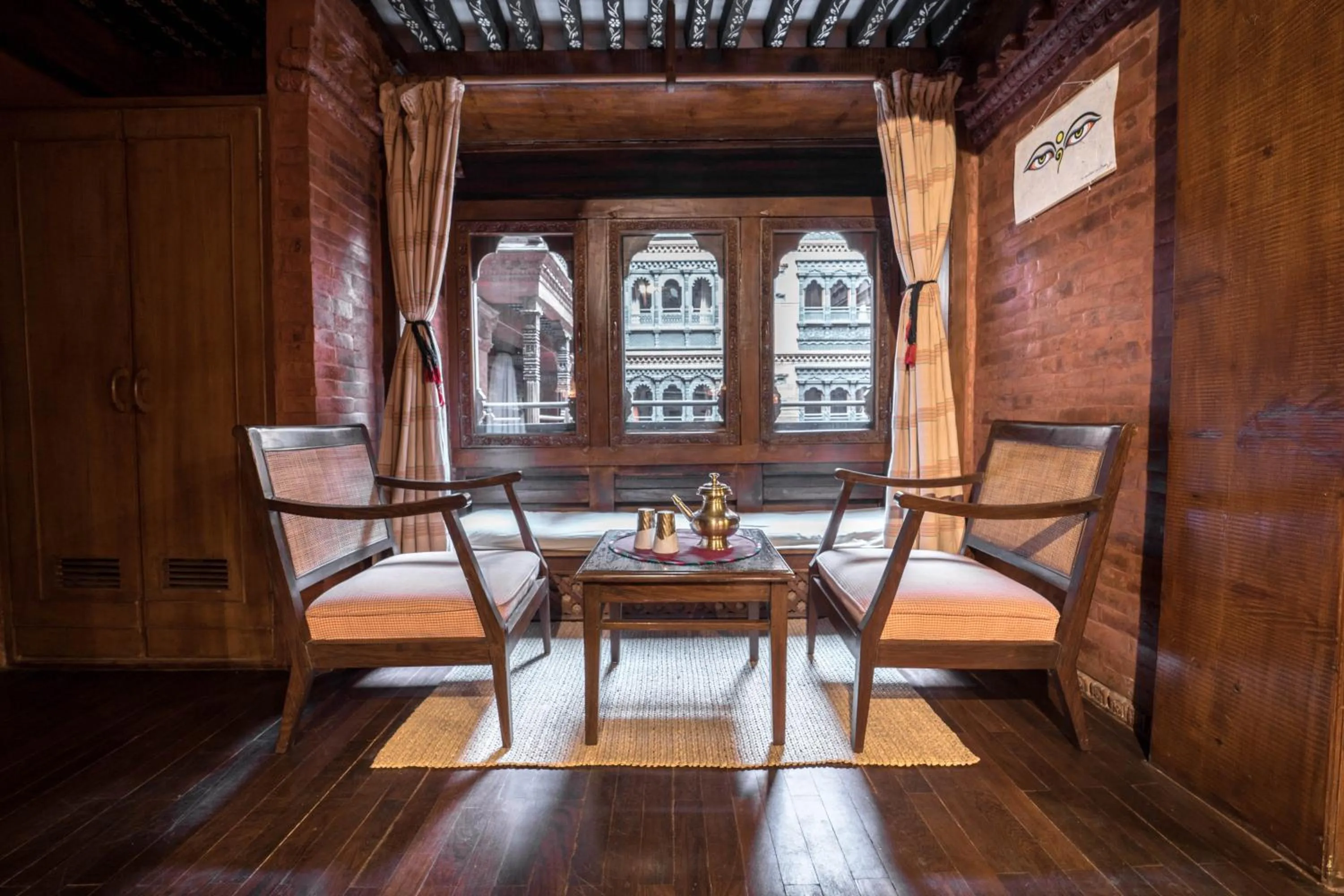 Seating area in Kantipur Temple House