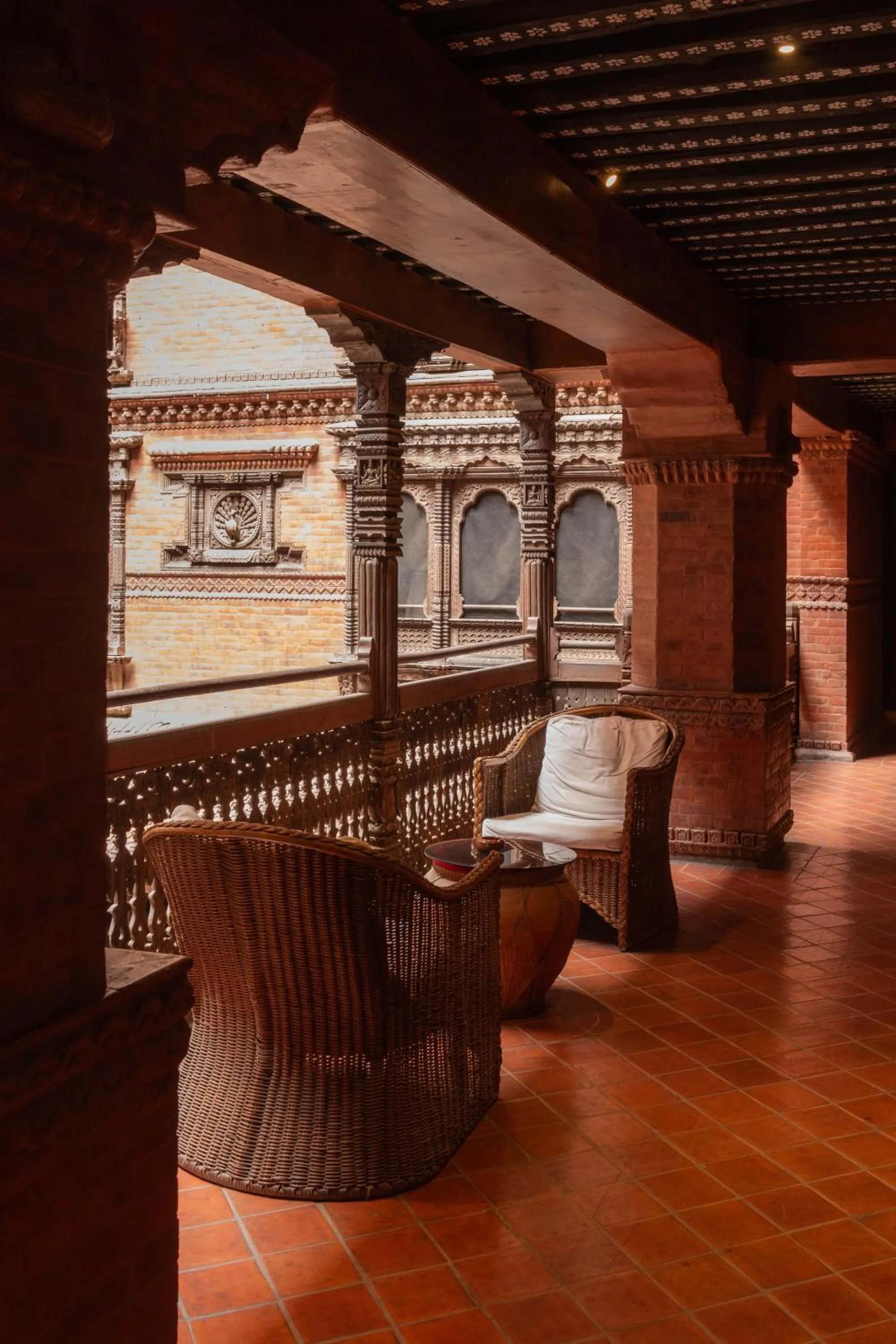 Seating area in Kantipur Temple House