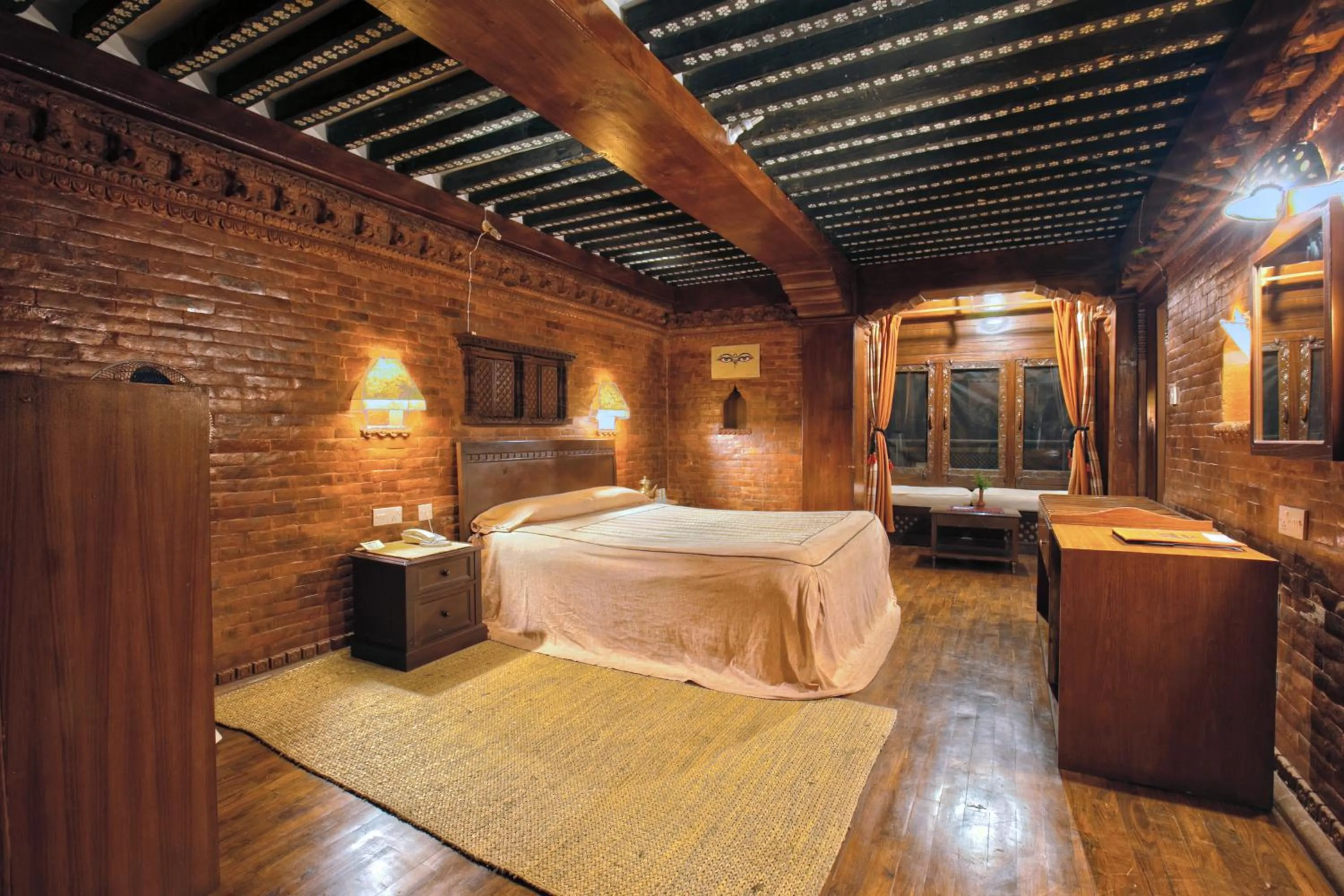 Night, Bed in Kantipur Temple House