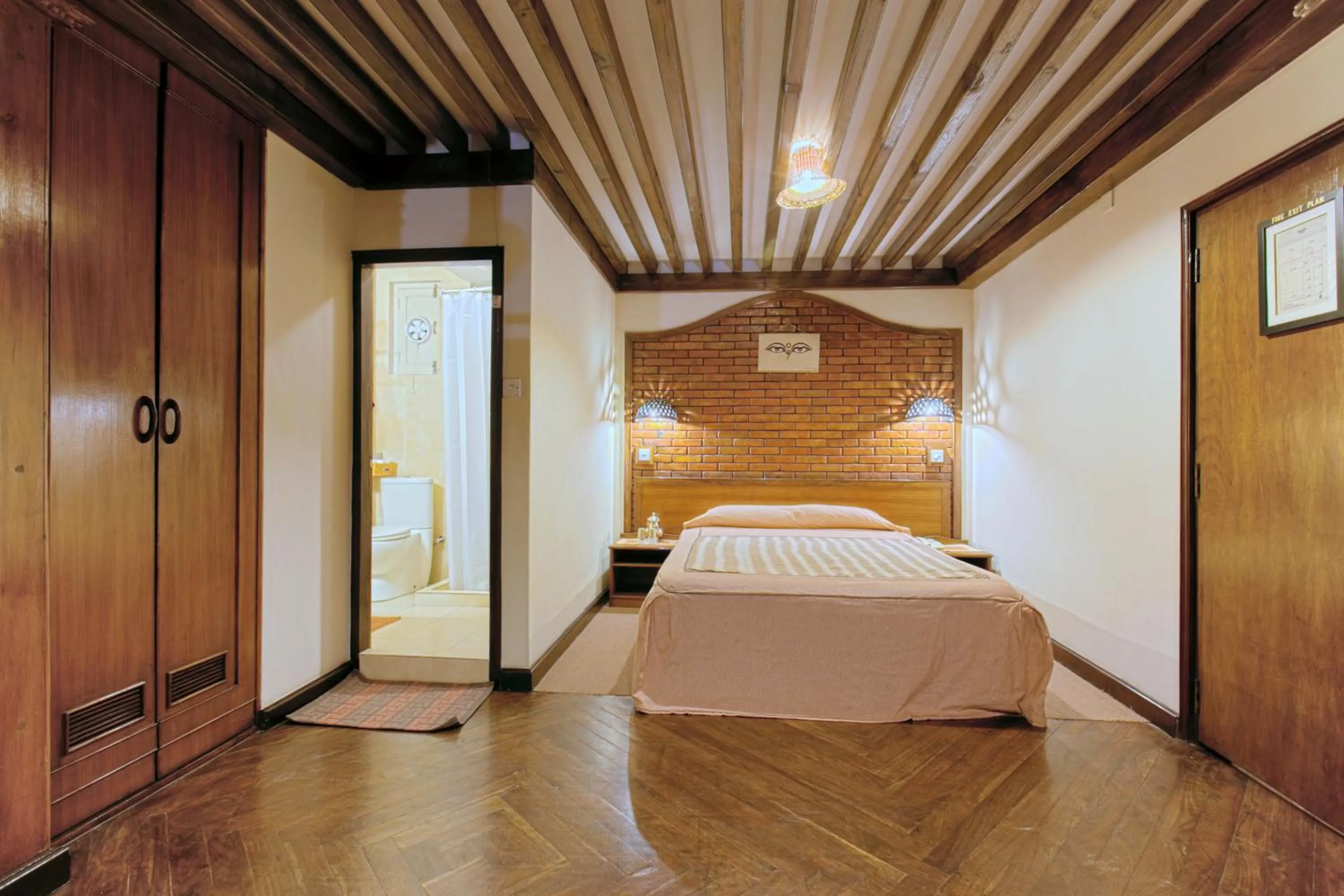 Bedroom, Bed in Kantipur Temple House