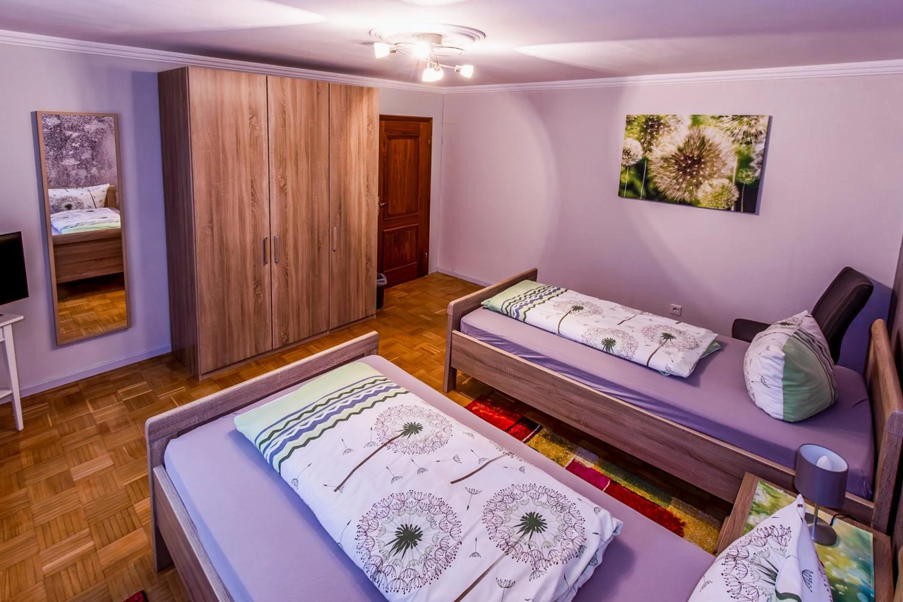 Bed in Hotel Burgblick