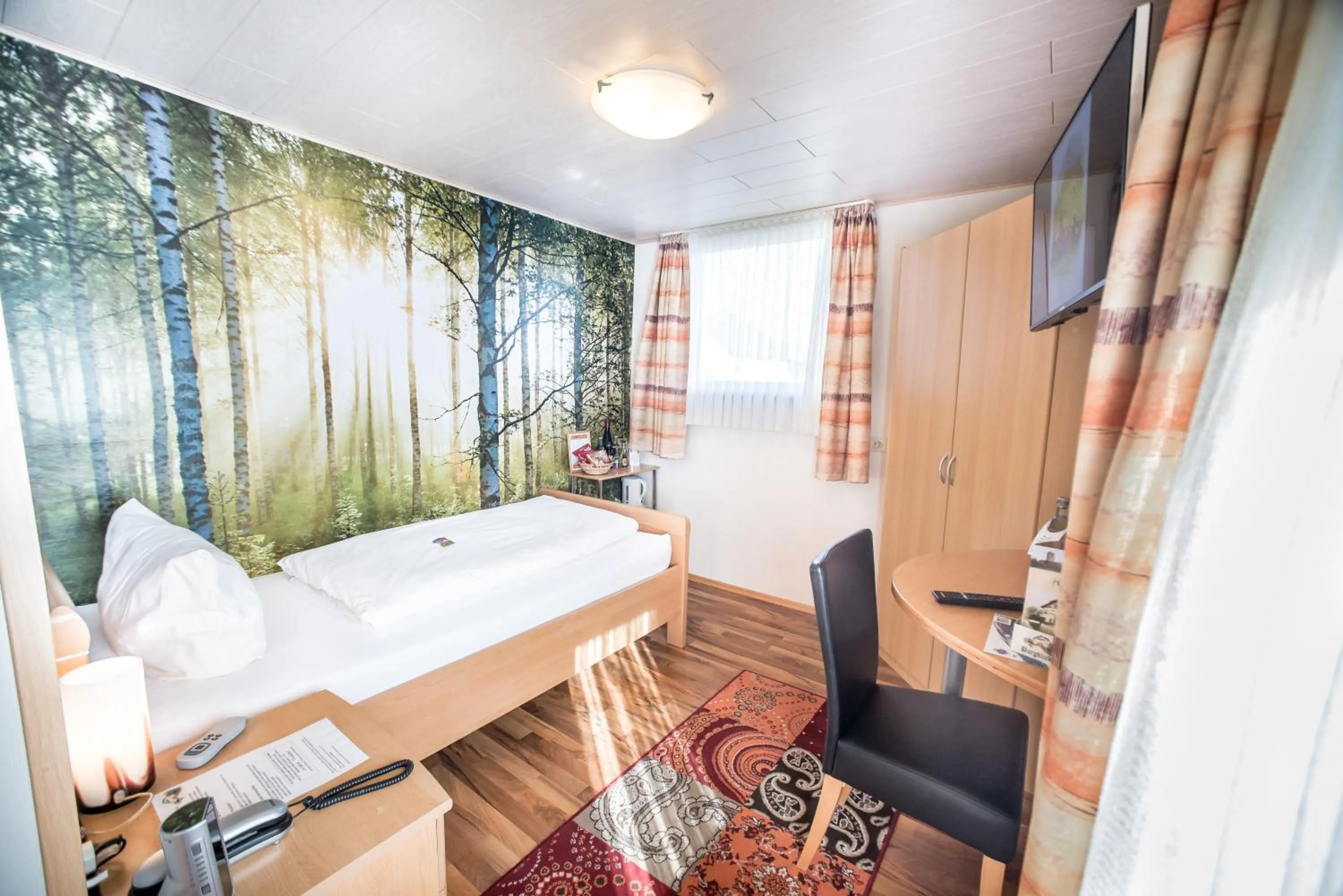 Landmark view, Bed in Hotel Burgblick