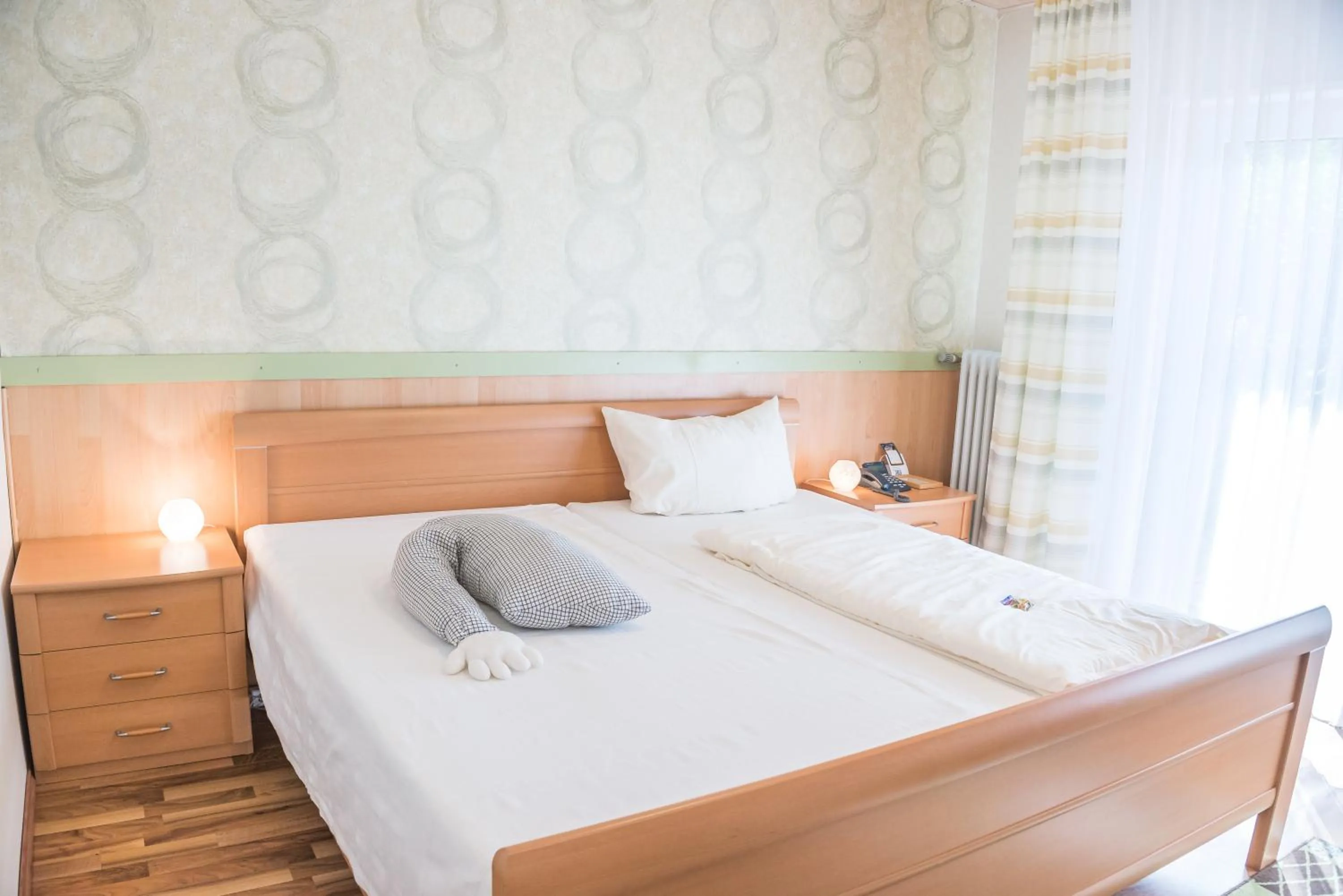 Bedroom, Bed in Hotel Burgblick