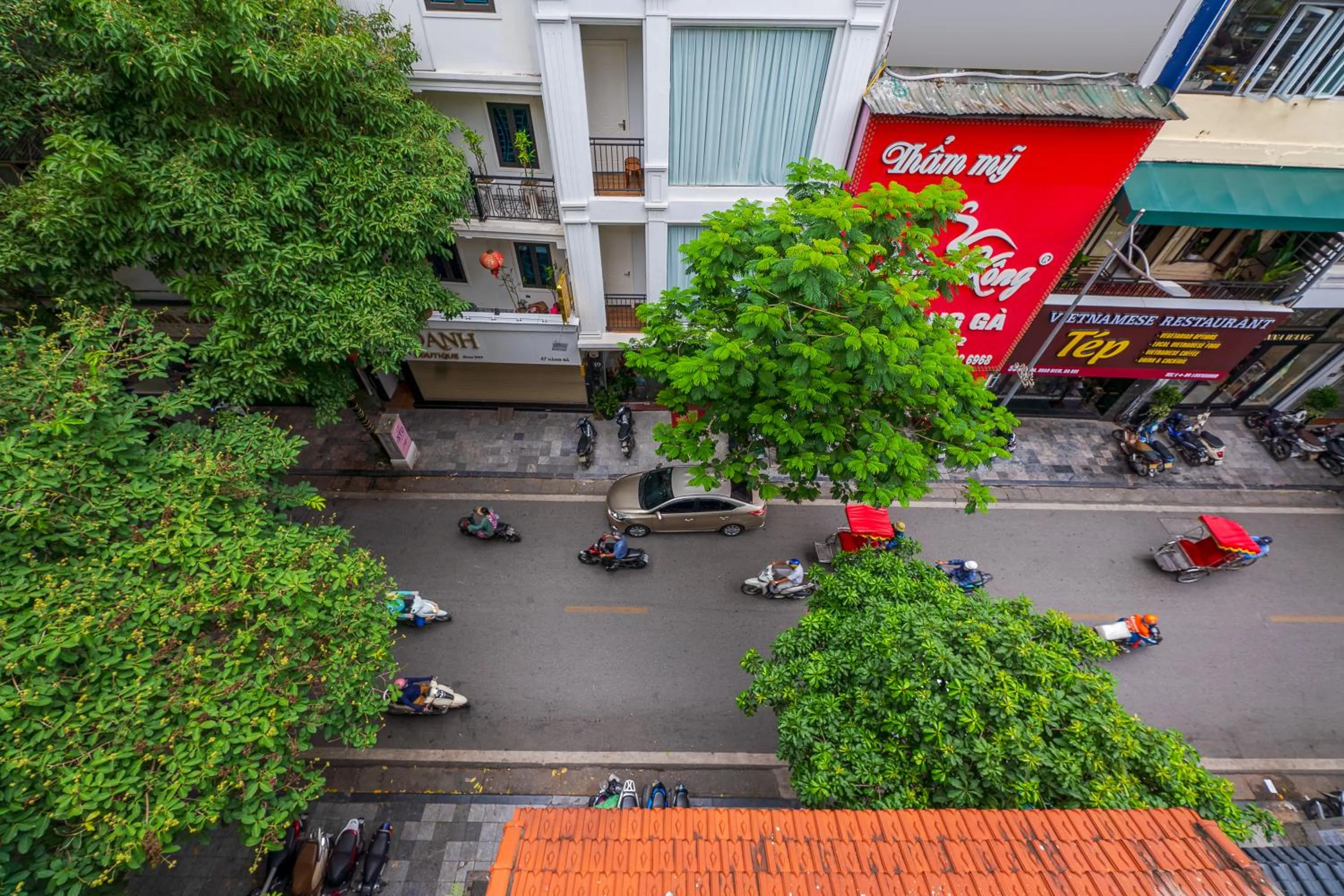 Street view in Hanoi Starlight Boutique Hotel