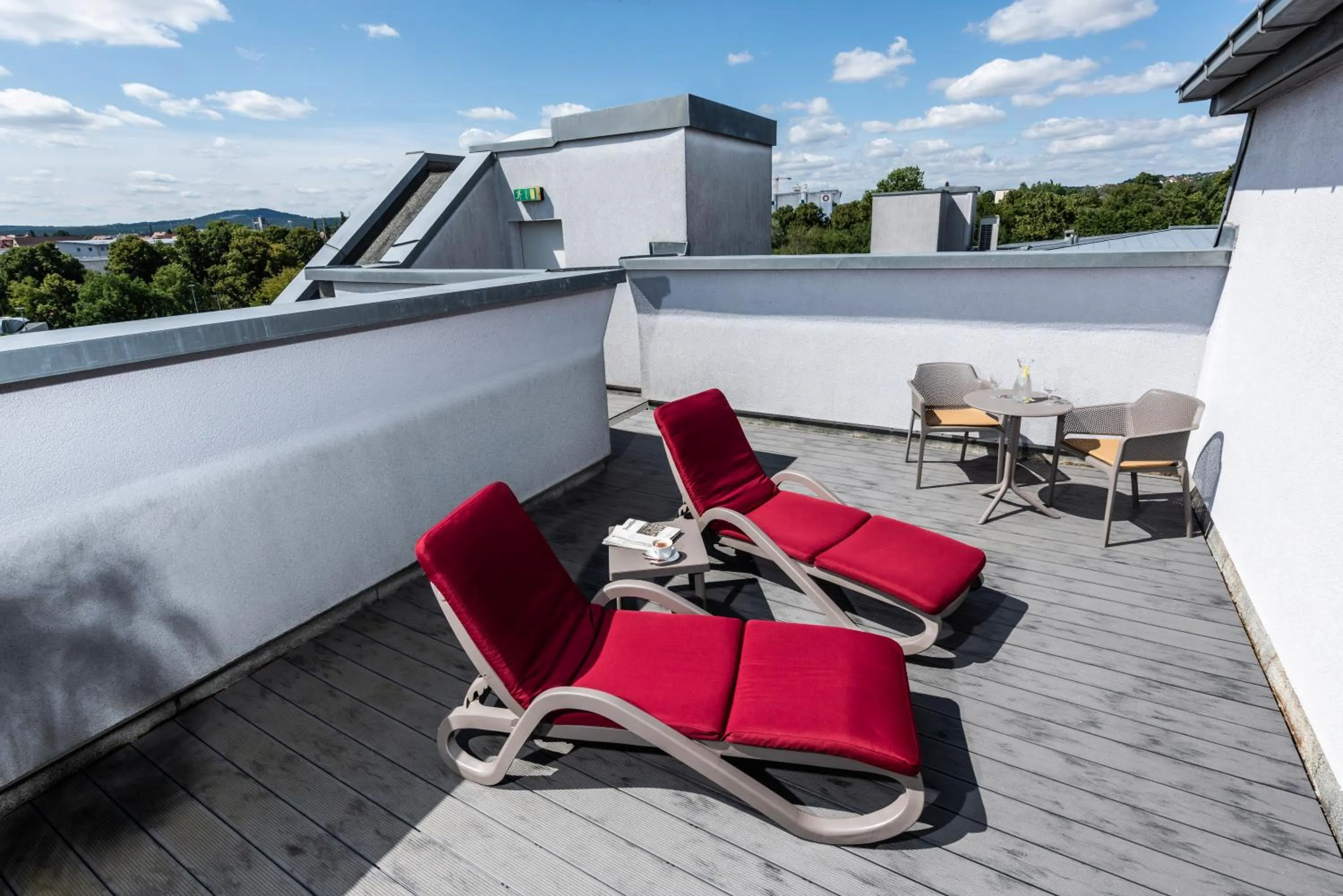 Balcony/Terrace in ARVENA Kongress Hotel - Hotel in der Wagnerstadt