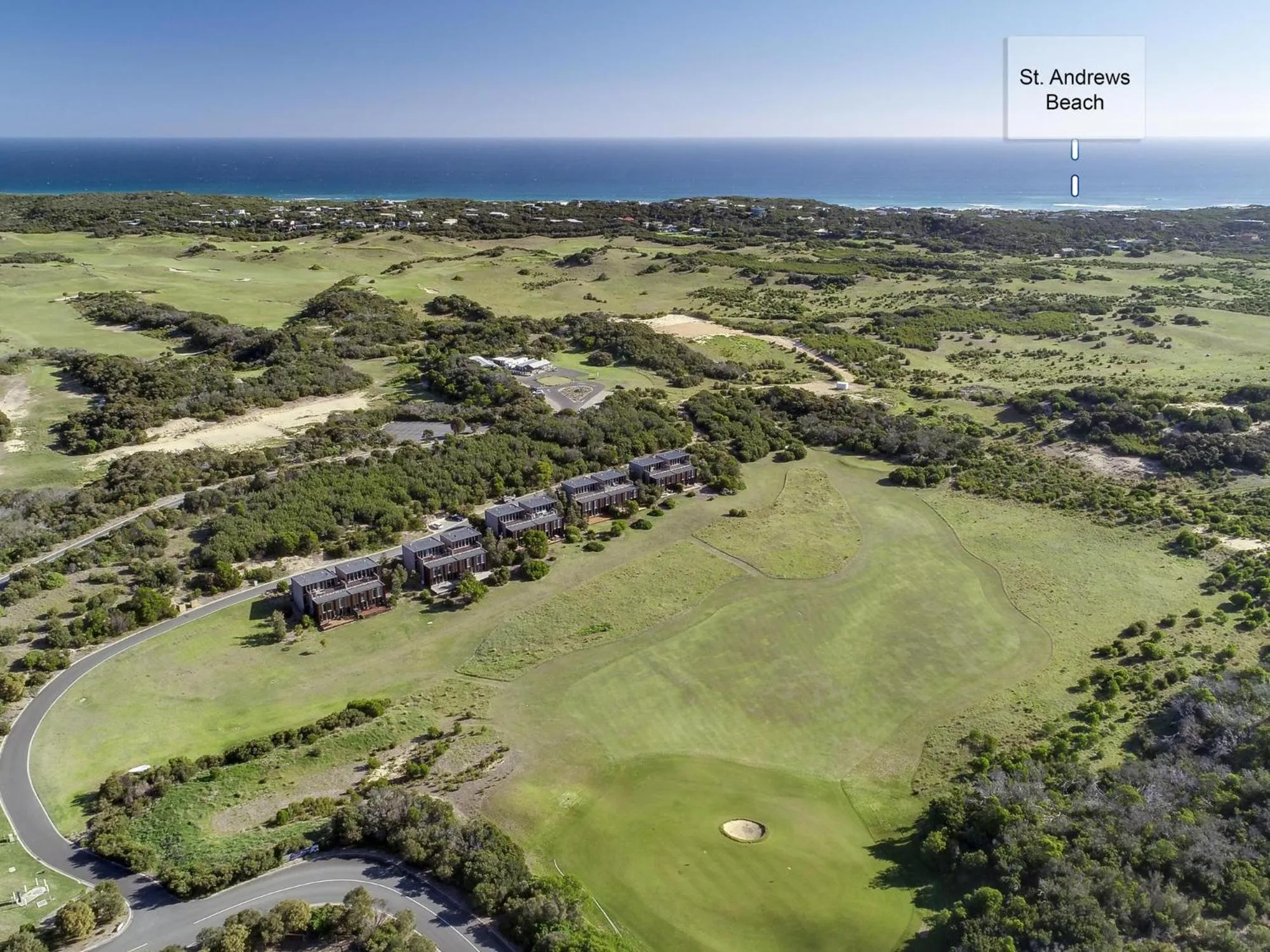 Bird's eye view in DREW Golfers Delight close to St Andrews Beach