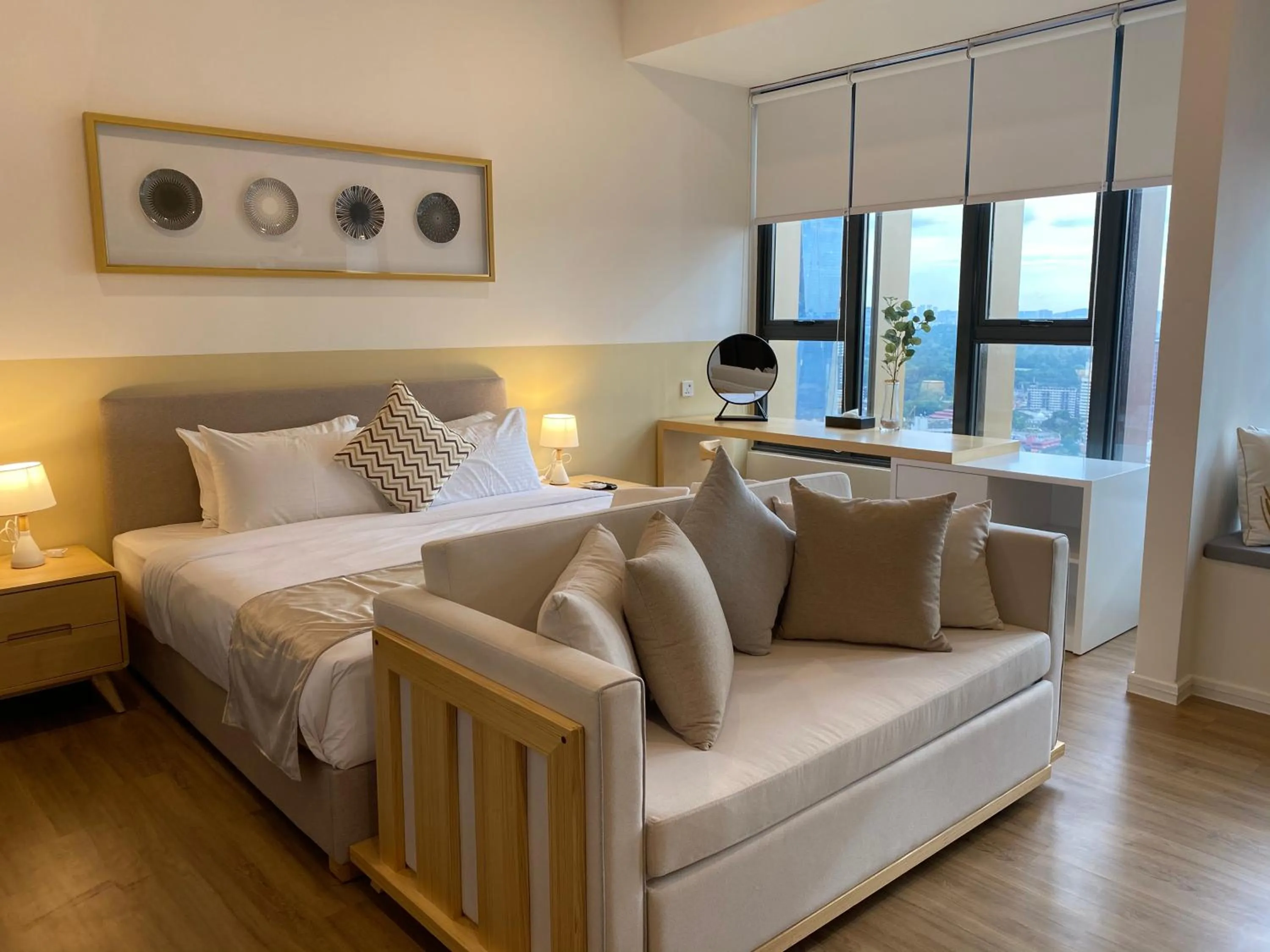 Bed in Ceylonz Starlight Suites Bukit Bintang