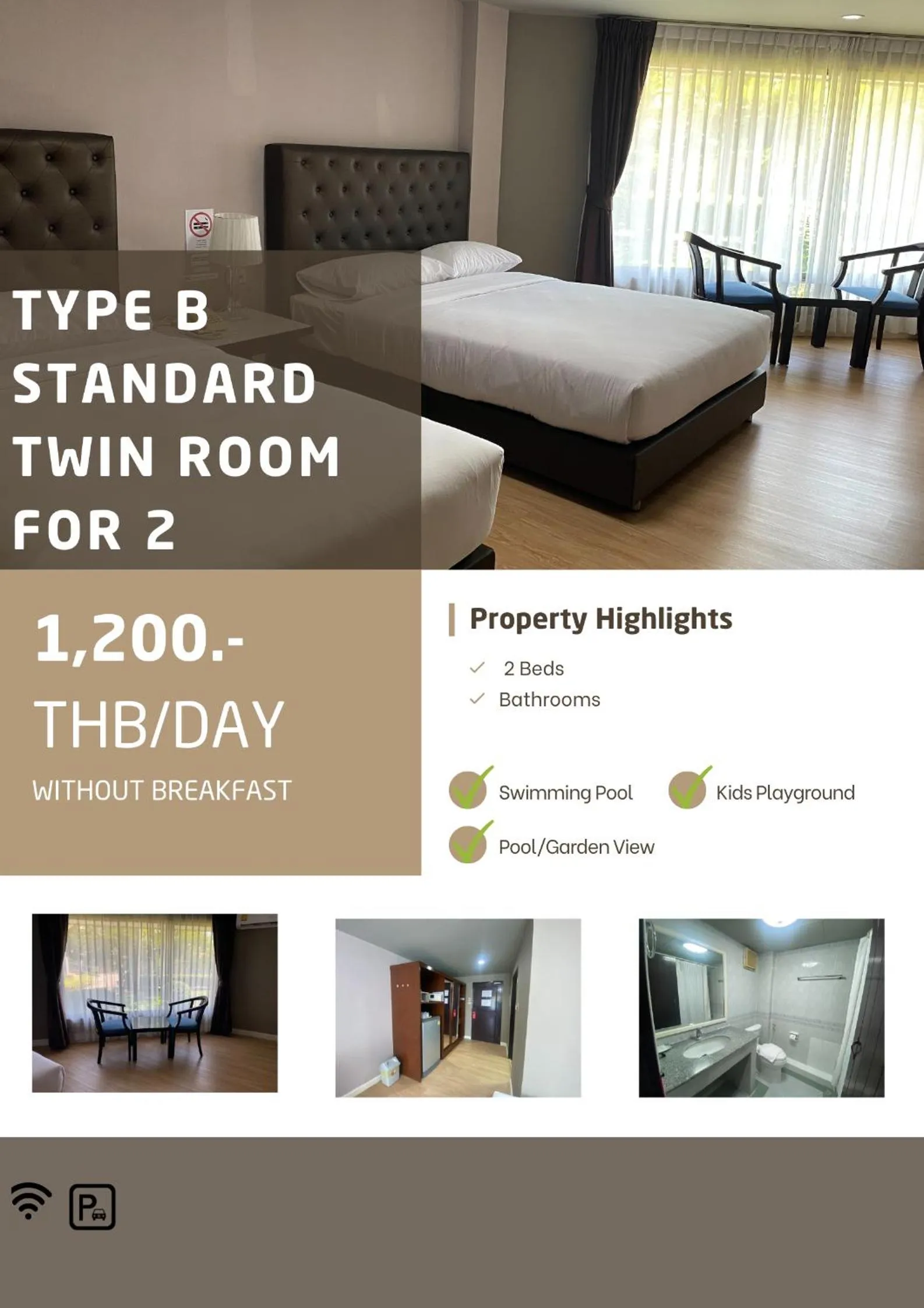 Bed in Silversand Villa Hotel