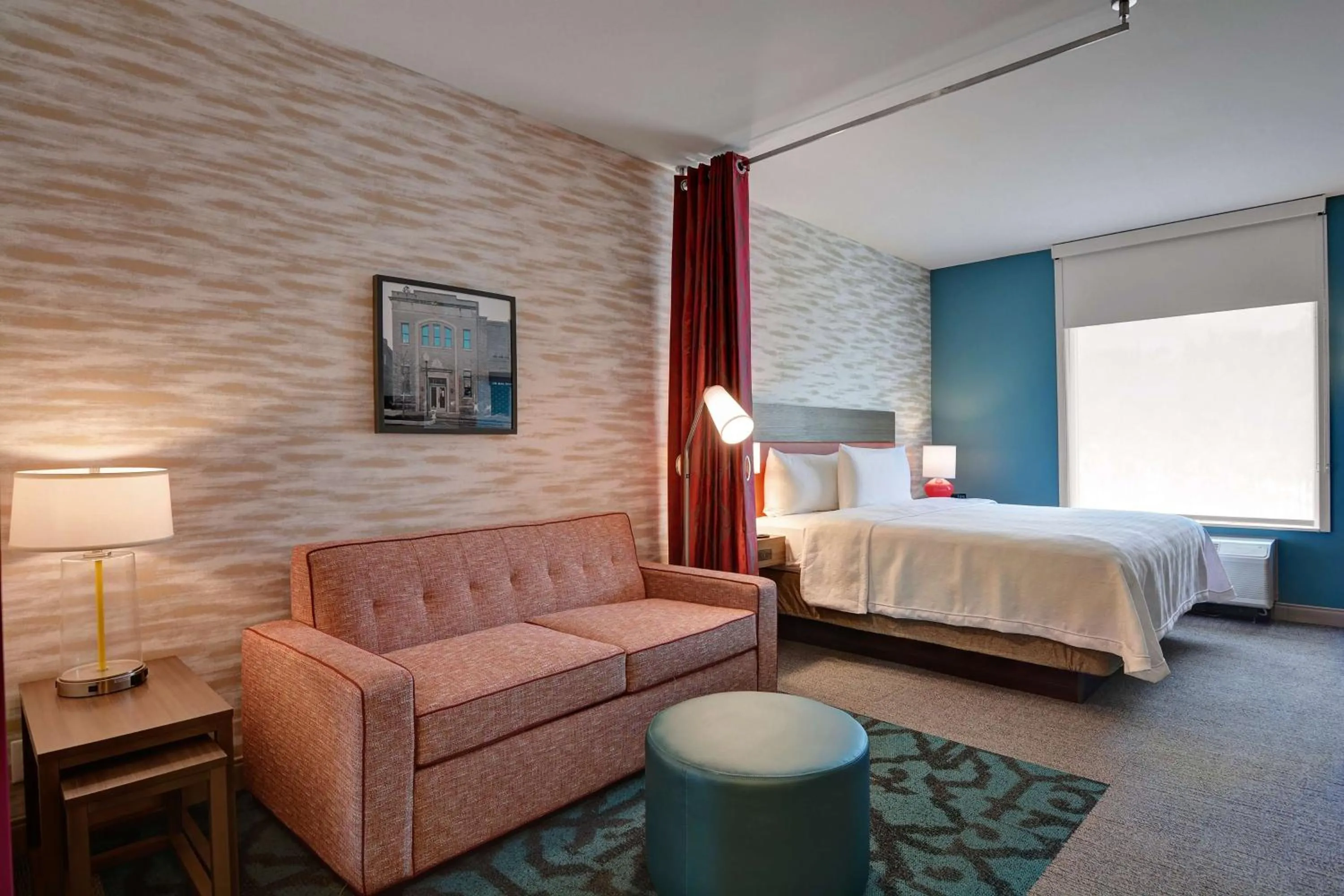 Living room, Bed in Home2 Suites By Hilton Fort Mill, Sc