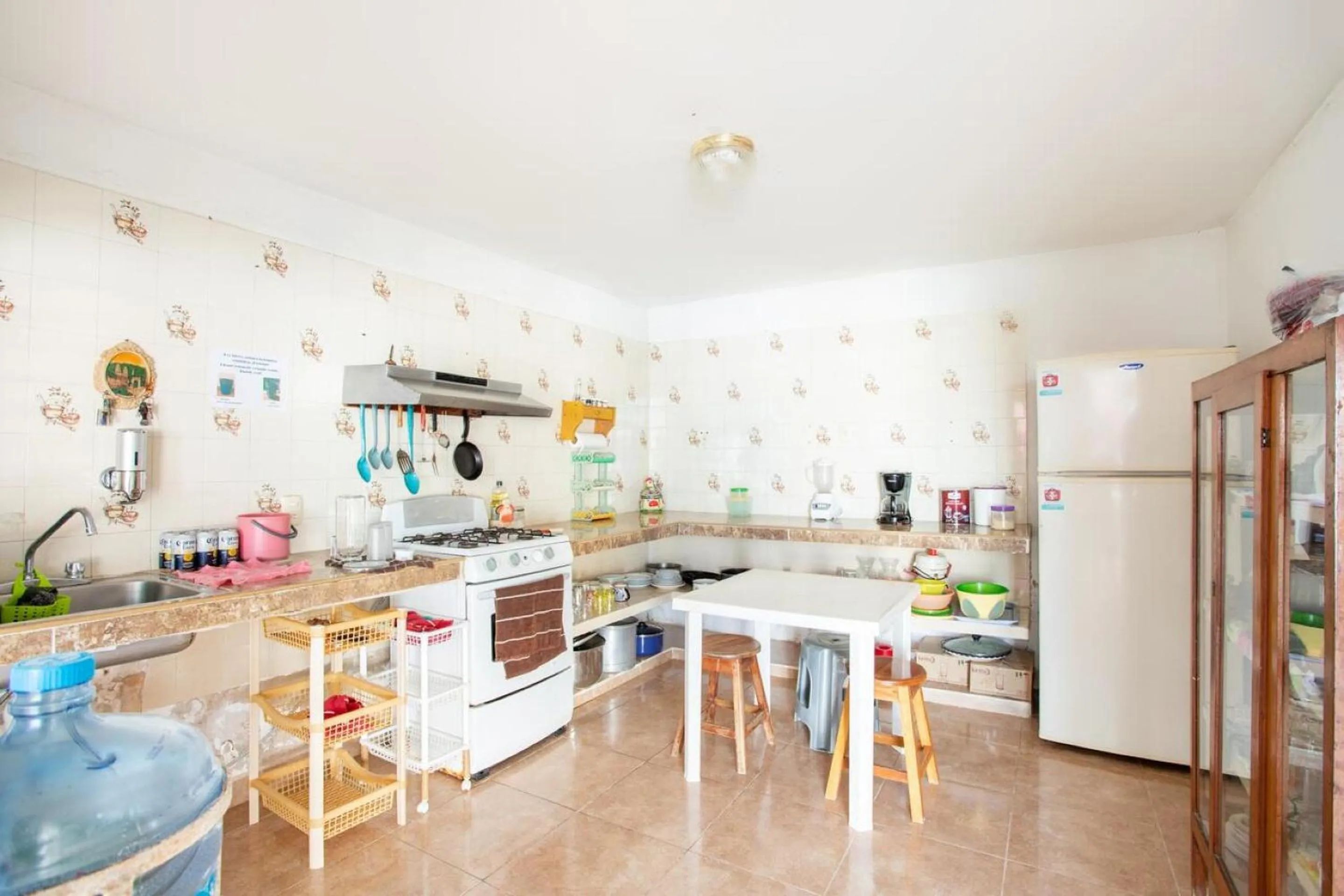 Kitchen or kitchenette in Hotel Casa Poblana