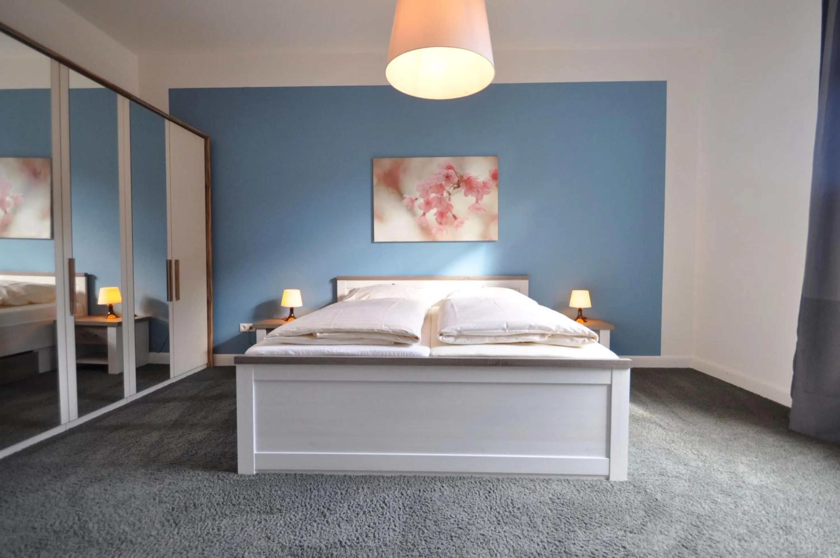 Bed in Gästehaus Schlossgarten