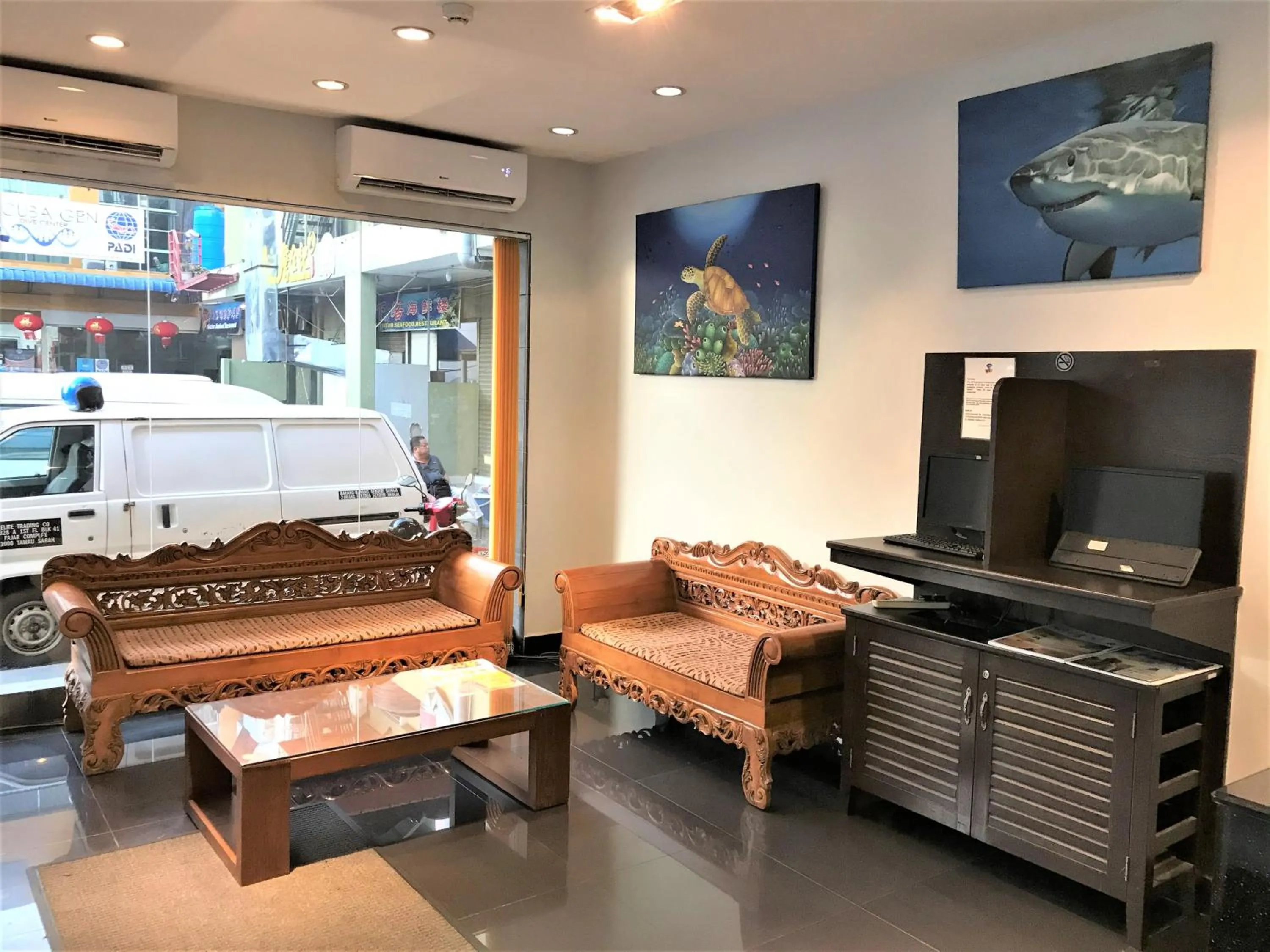 Lobby or reception in Sipadan Inn 2