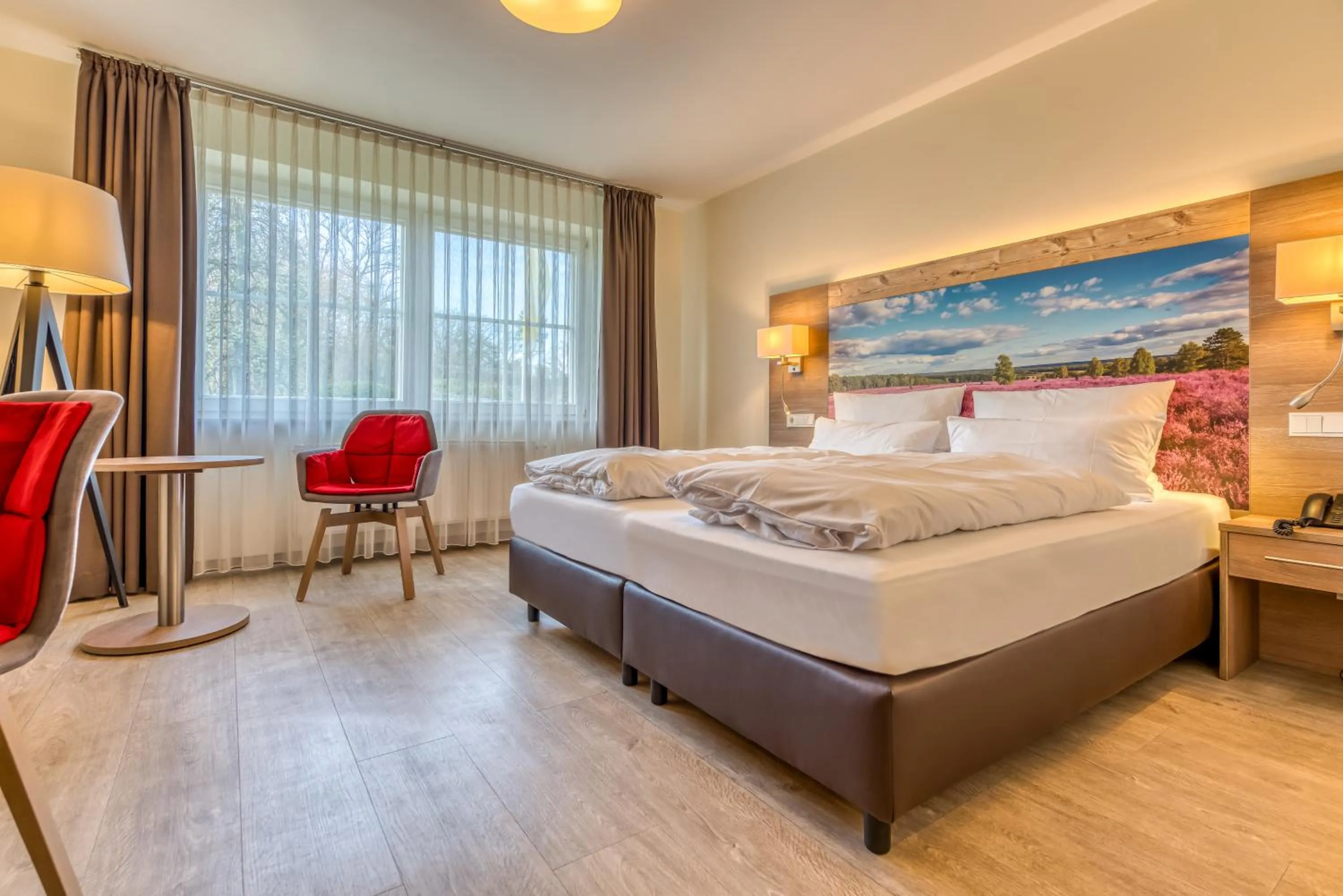 Photo of the whole room, Bed in Ringhotel Forellenhof