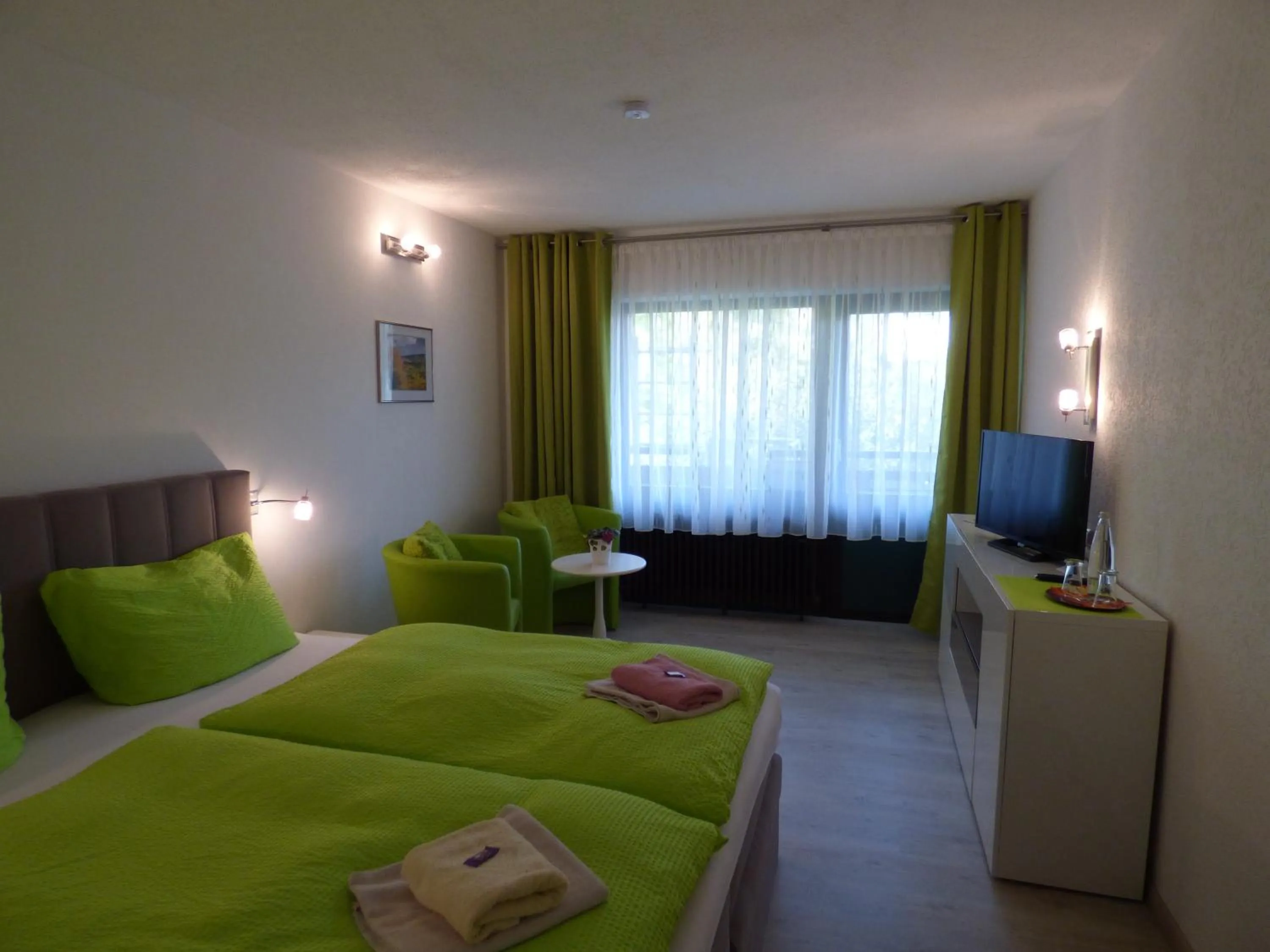 Decorative detail, Bed in Pension Gasthof Zum Lamm