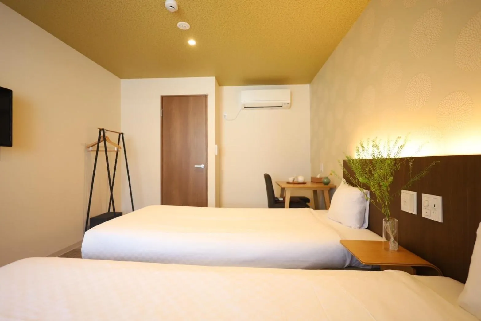 Bed in HOTEL THE POINT Kiyomizu Gojo