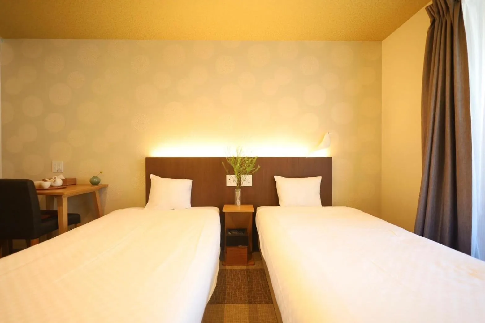 Bed in HOTEL THE POINT Kiyomizu Gojo