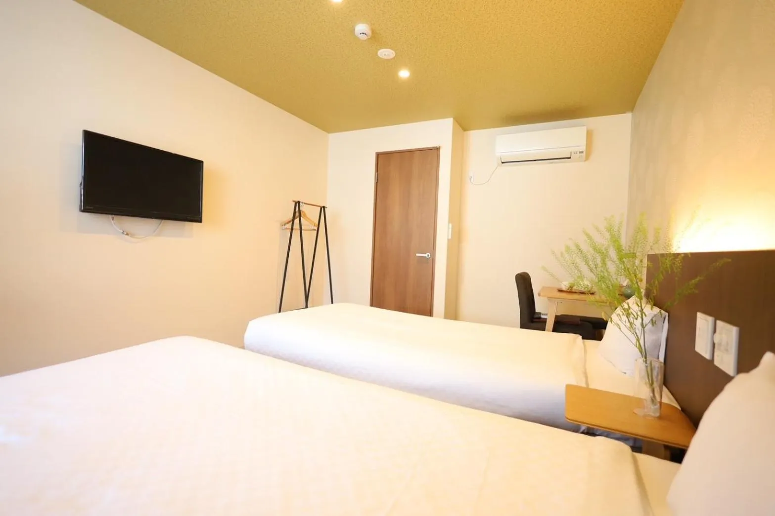 Bed in HOTEL THE POINT Kiyomizu Gojo