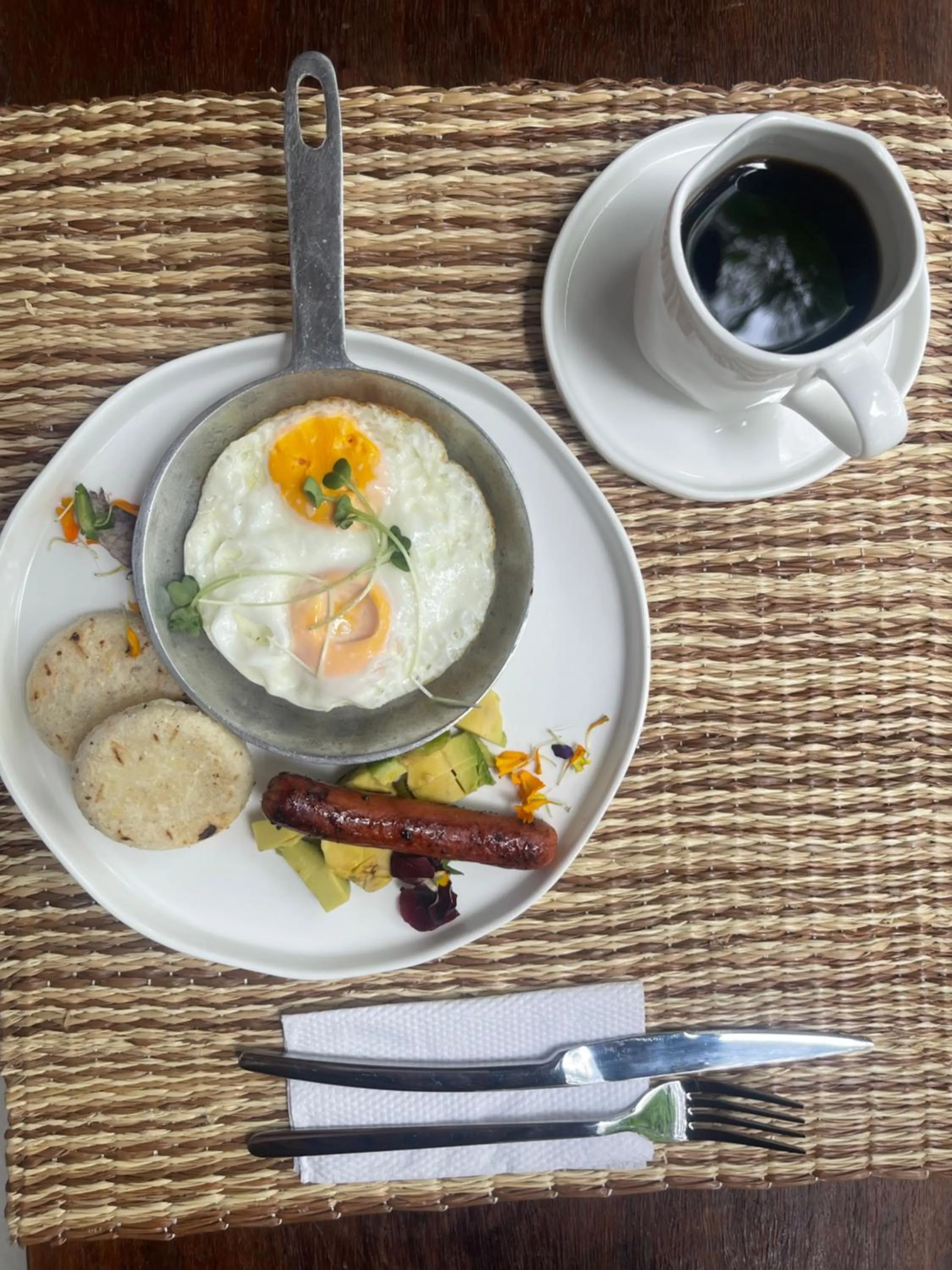 Continental breakfast in Moet Medellin Hotel