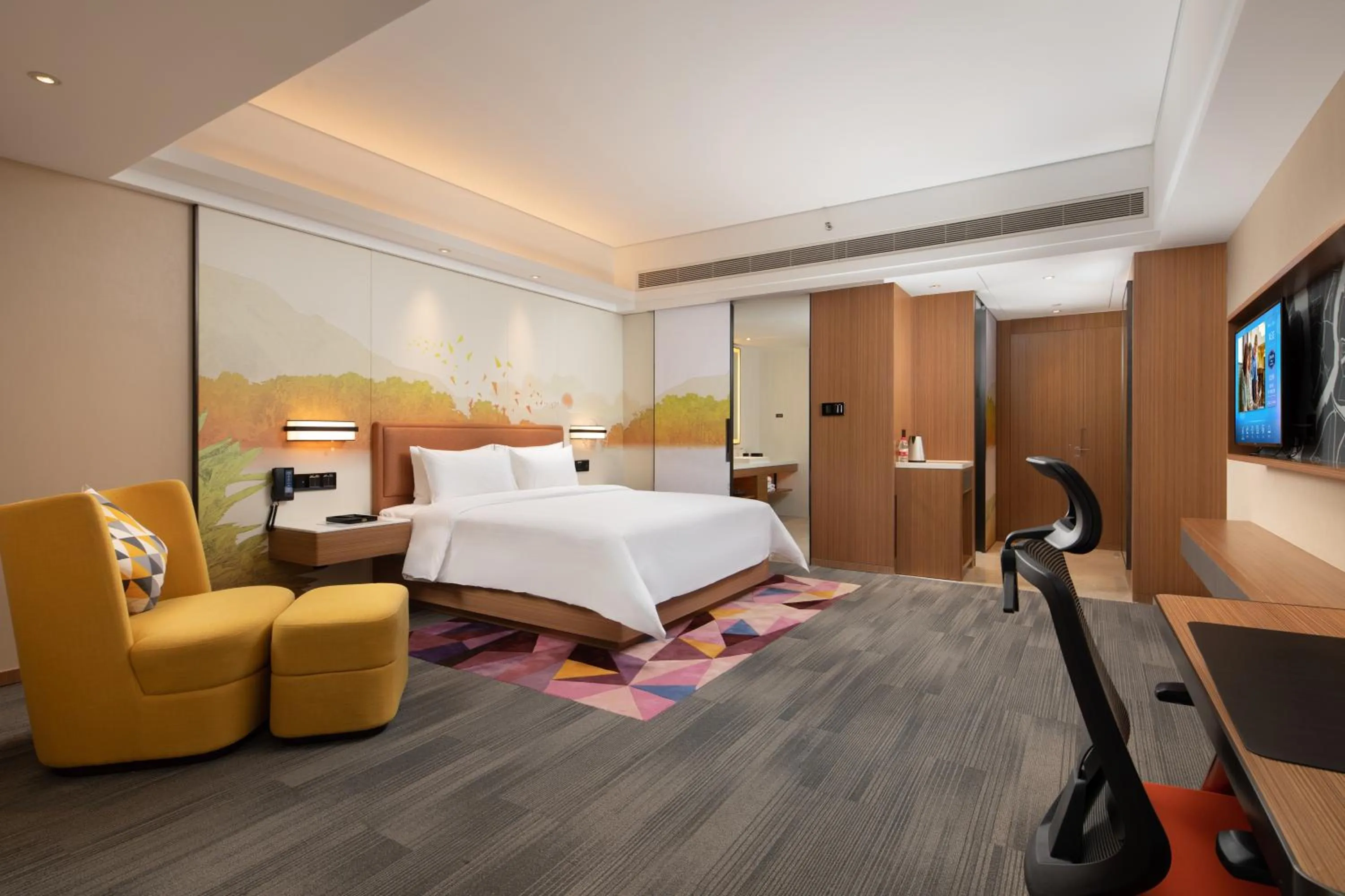 Bedroom, Bed in Hampton by Hilton Nanhai Haikou