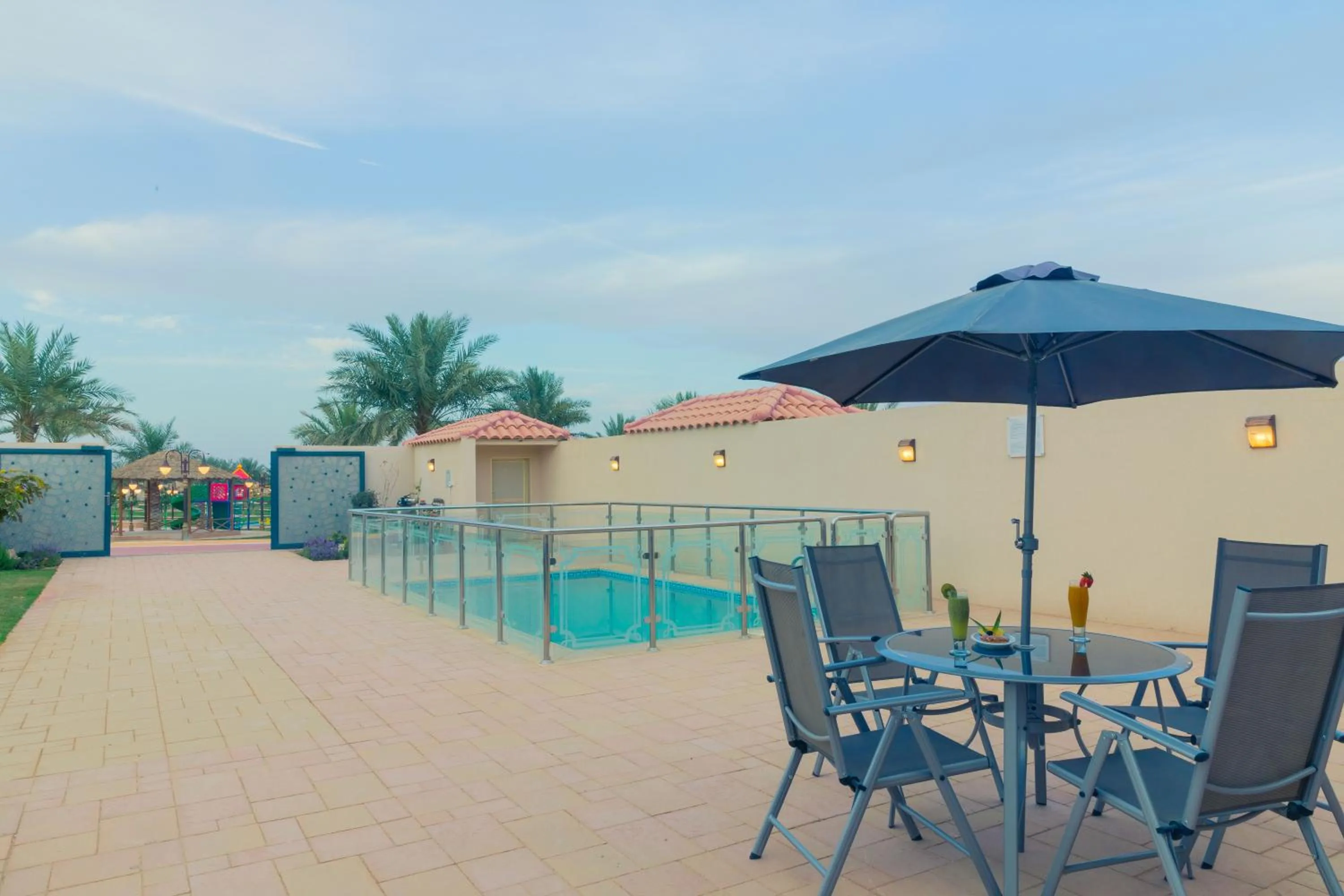 Garden view in Swiss Luxury Villas