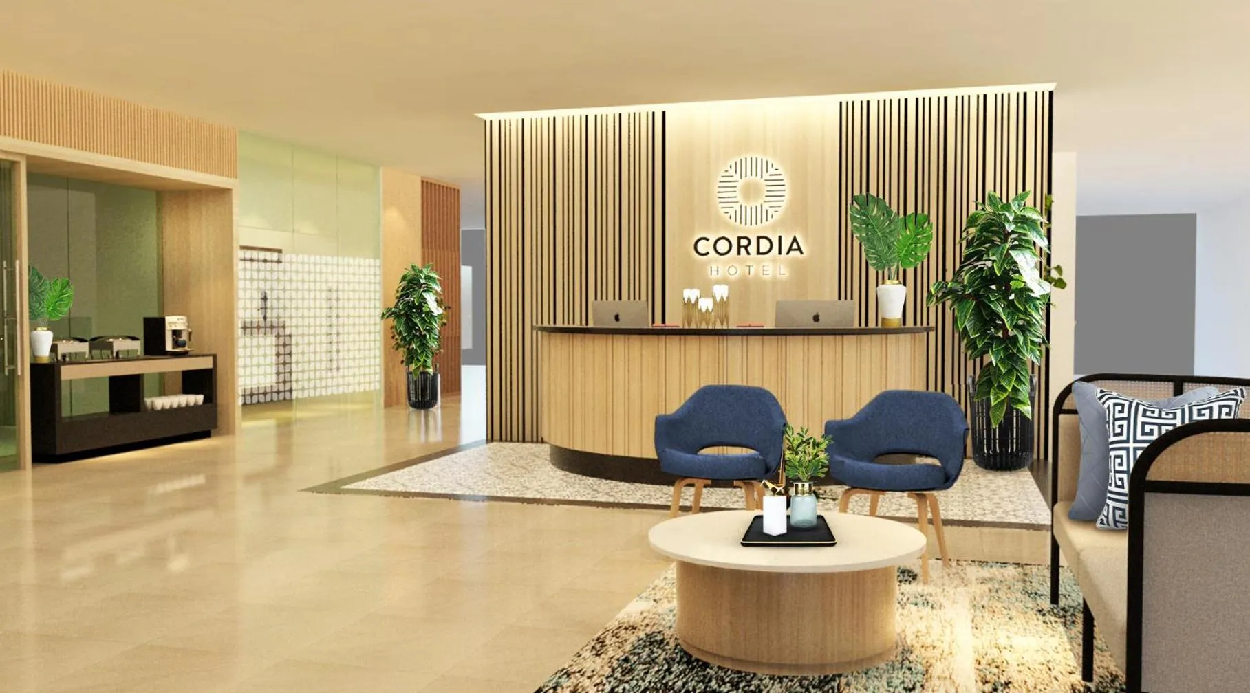 Lobby or reception in Cordia Hotel Yogyakarta - Hotel Dalam Bandara