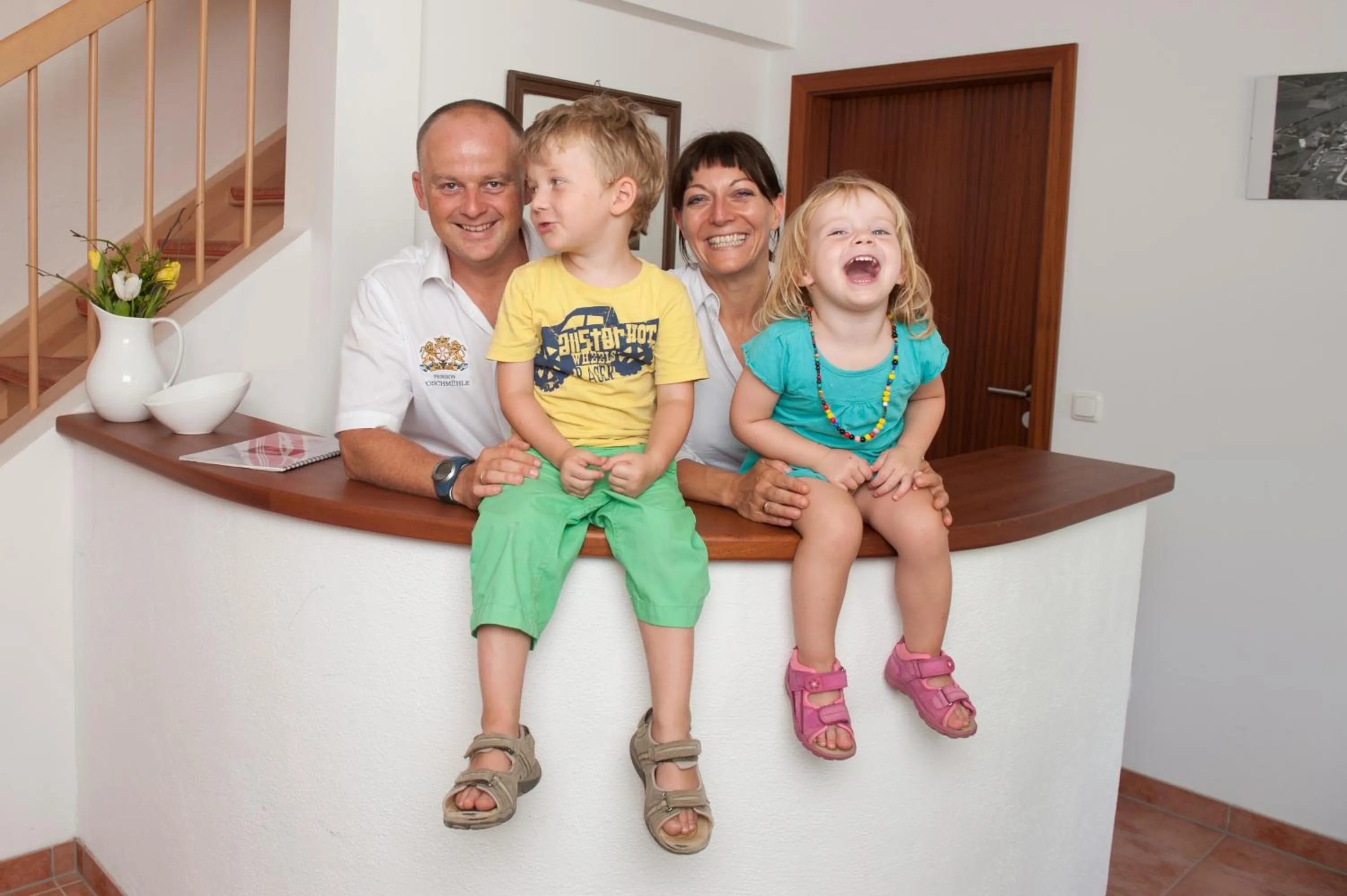 Lobby or reception in Pension Poschmühle