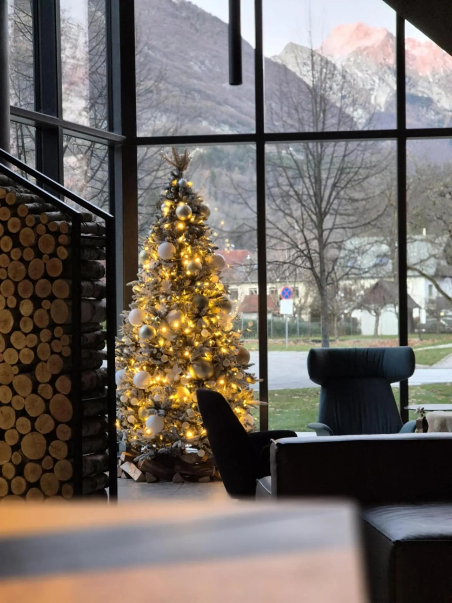 Lobby or reception in Hotel Soča