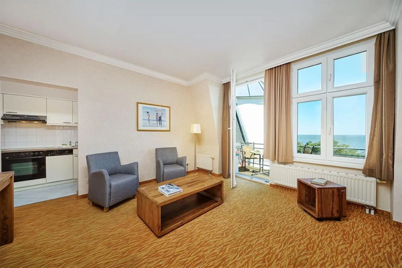 Living room in Strandhotel Preussenhof