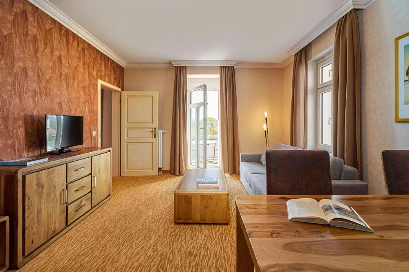 Living room in Strandhotel Preussenhof