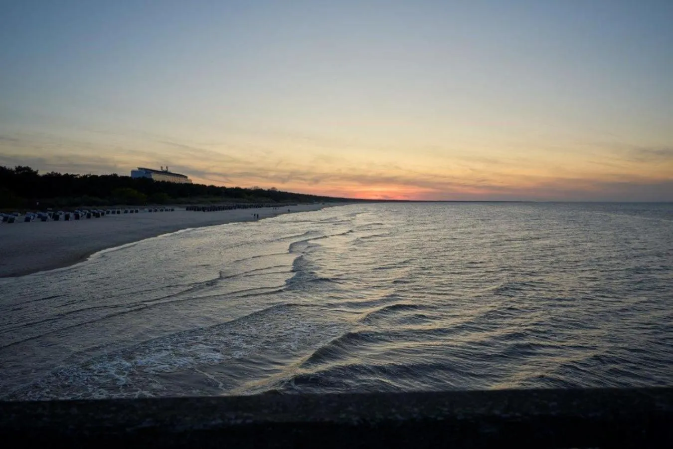 Sunset in Strandhotel garni Kormoran