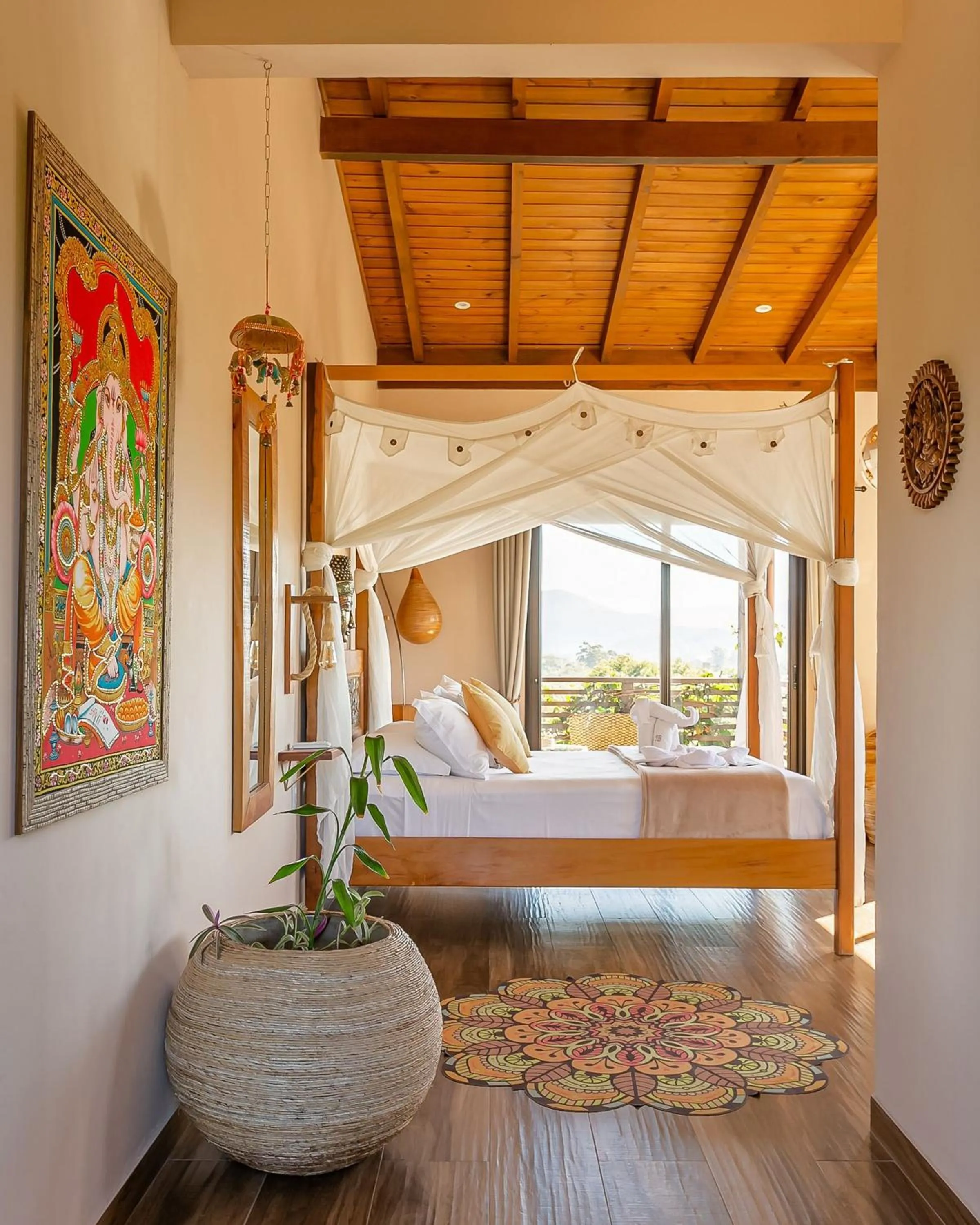 Bedroom, Bed in Shiva Boutique Hotel - Praia do Rosa