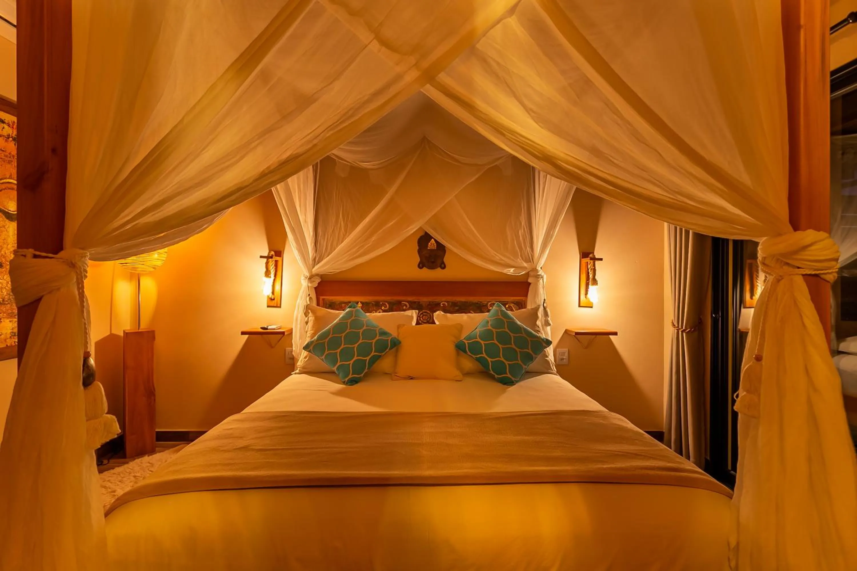 Bedroom, Bed in Shiva Boutique Hotel - Praia do Rosa