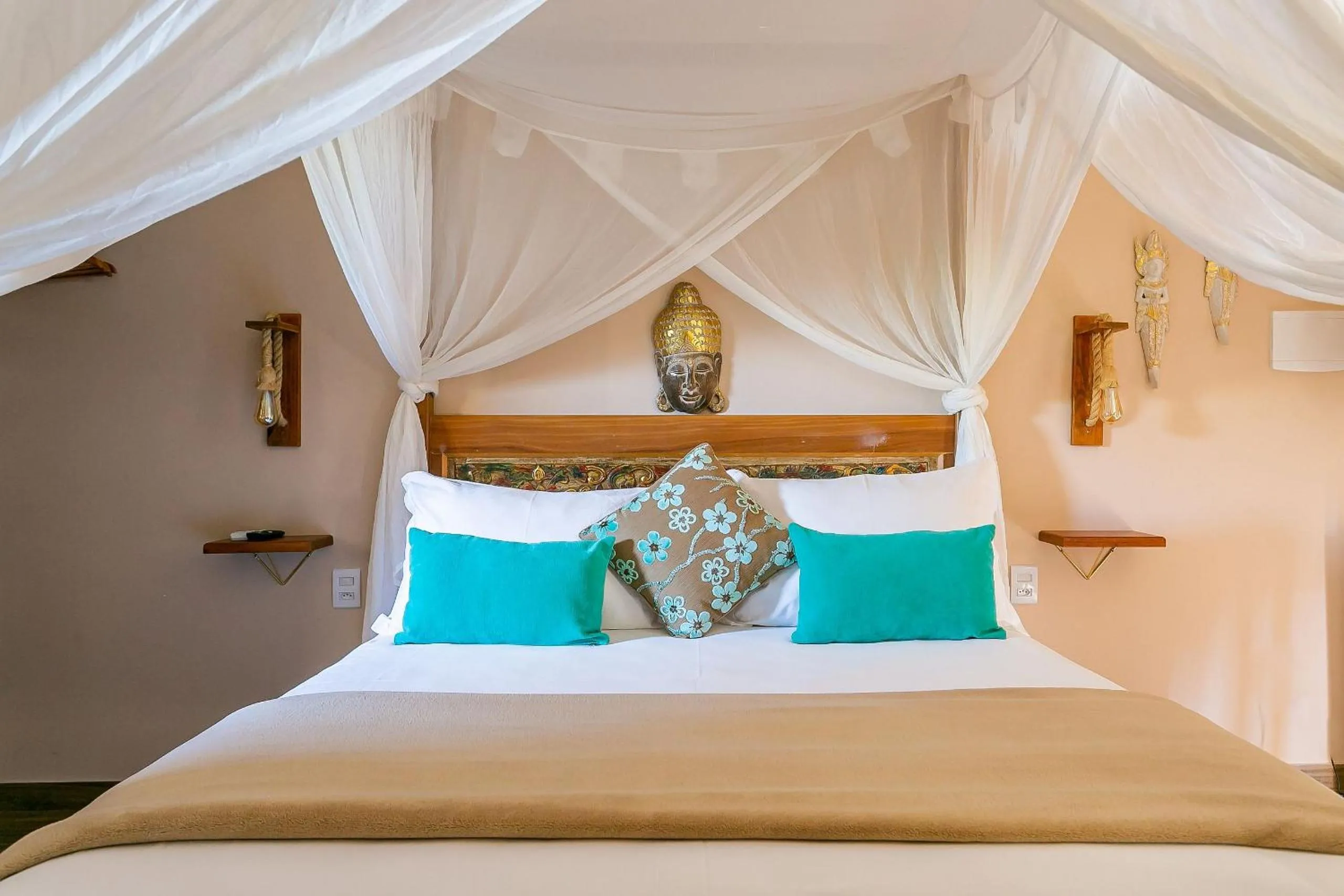 Bedroom, Bed in Shiva Boutique Hotel - Praia do Rosa